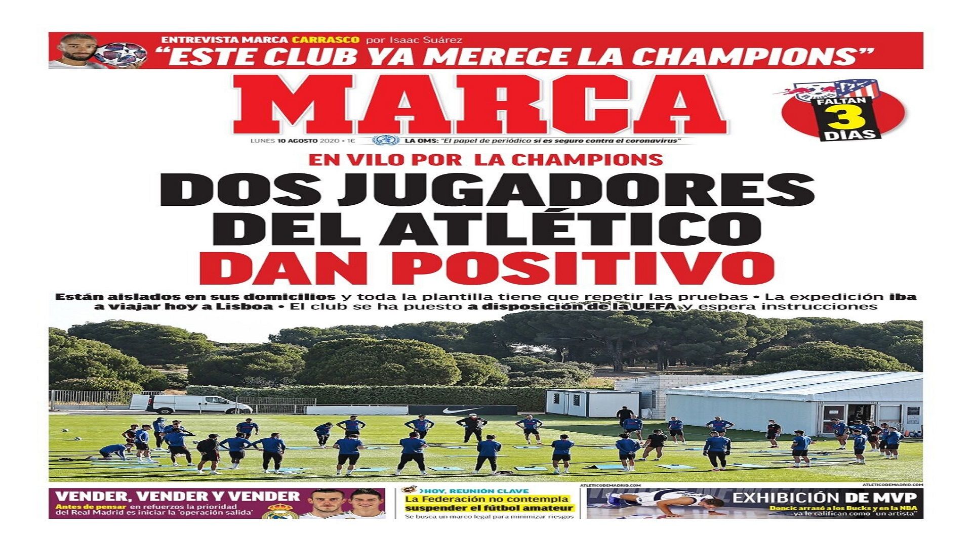 Newspapers 10 August Marca