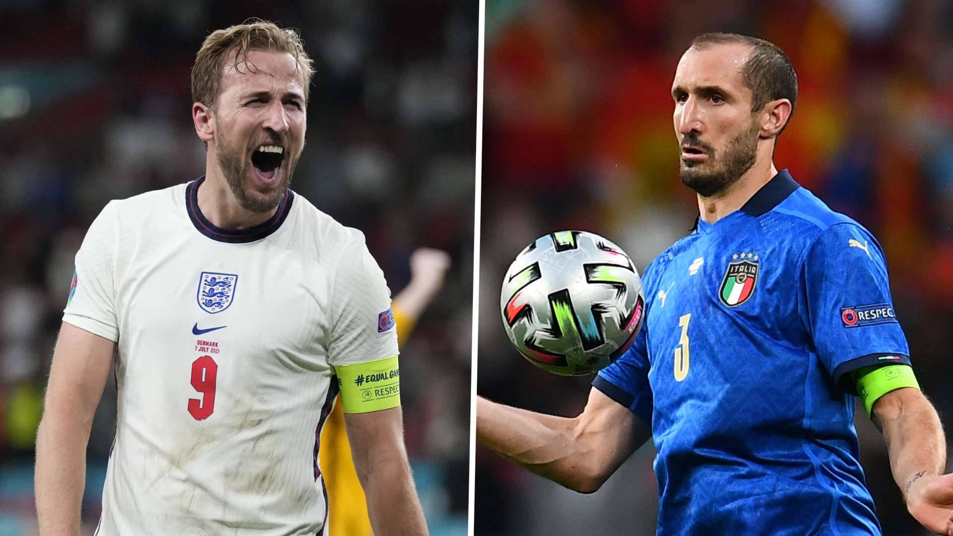 Harry Kane Giorgio Chiellini England Italien Grafik