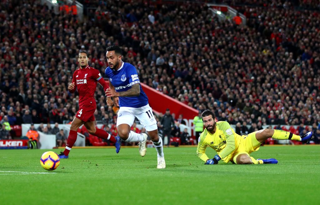 Walcott Alisson Liverpool vs Everton 021218 EPL