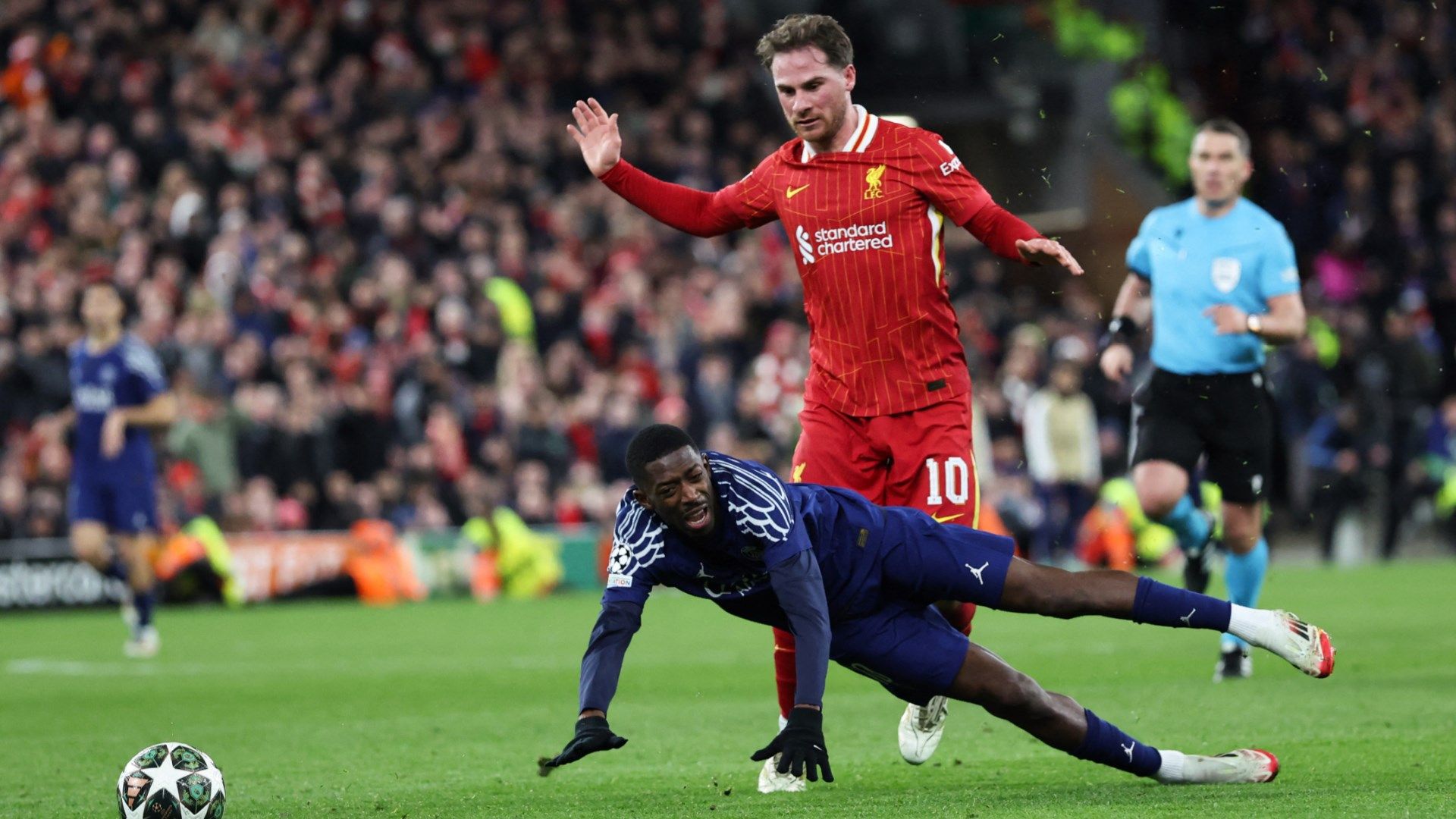 Alexis Mac Allister Ousmane Dembele Liverpool PSG 2025