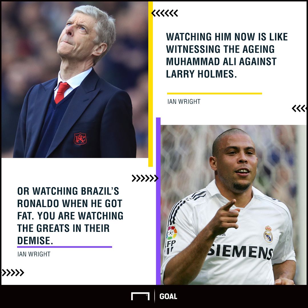 Arsene Wenger like fat Ronaldo Ian Wright
