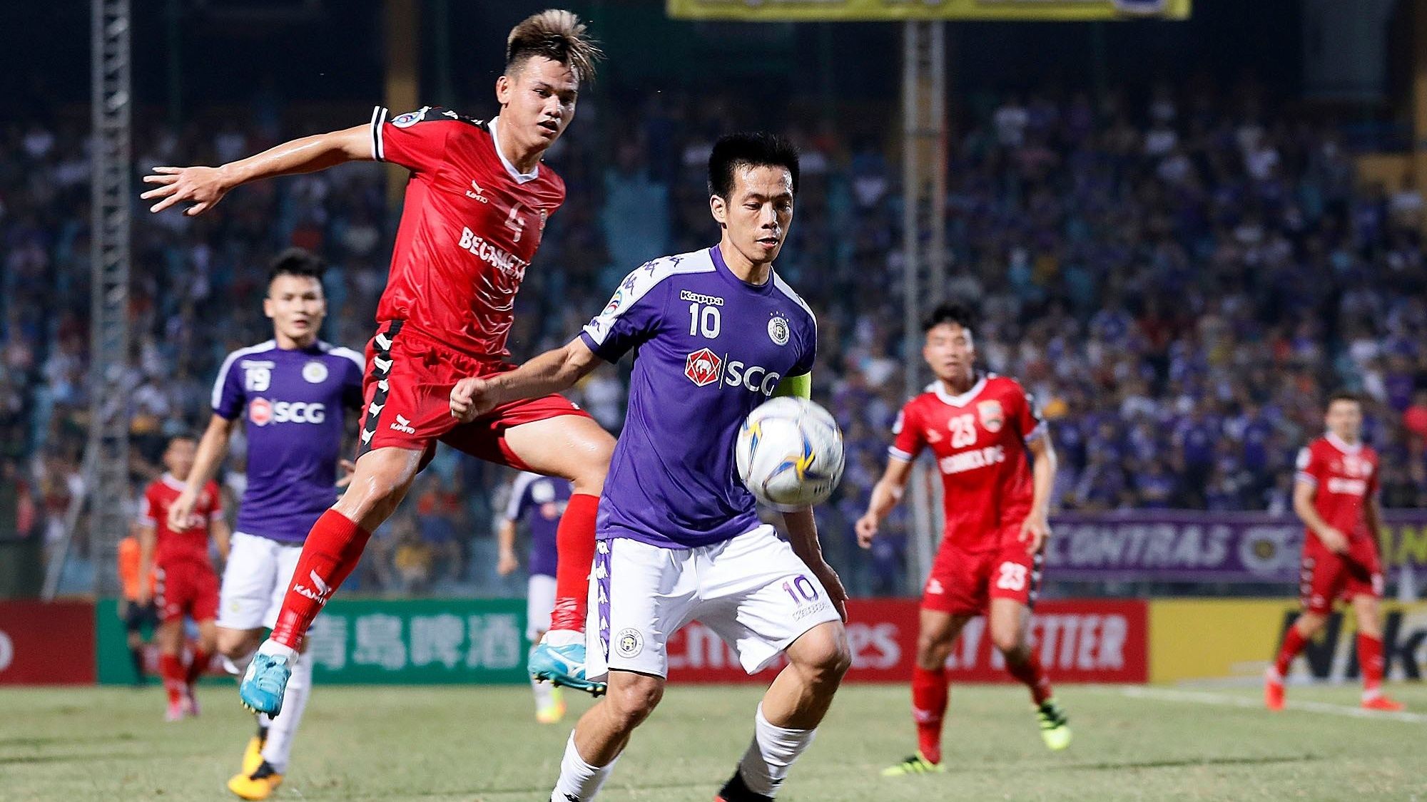 Nguyen Van Quyet vs Ho Tan Tai Ha Noi FC vs Binh Duong AFC Cup 2019 ASEAN Zone Finals