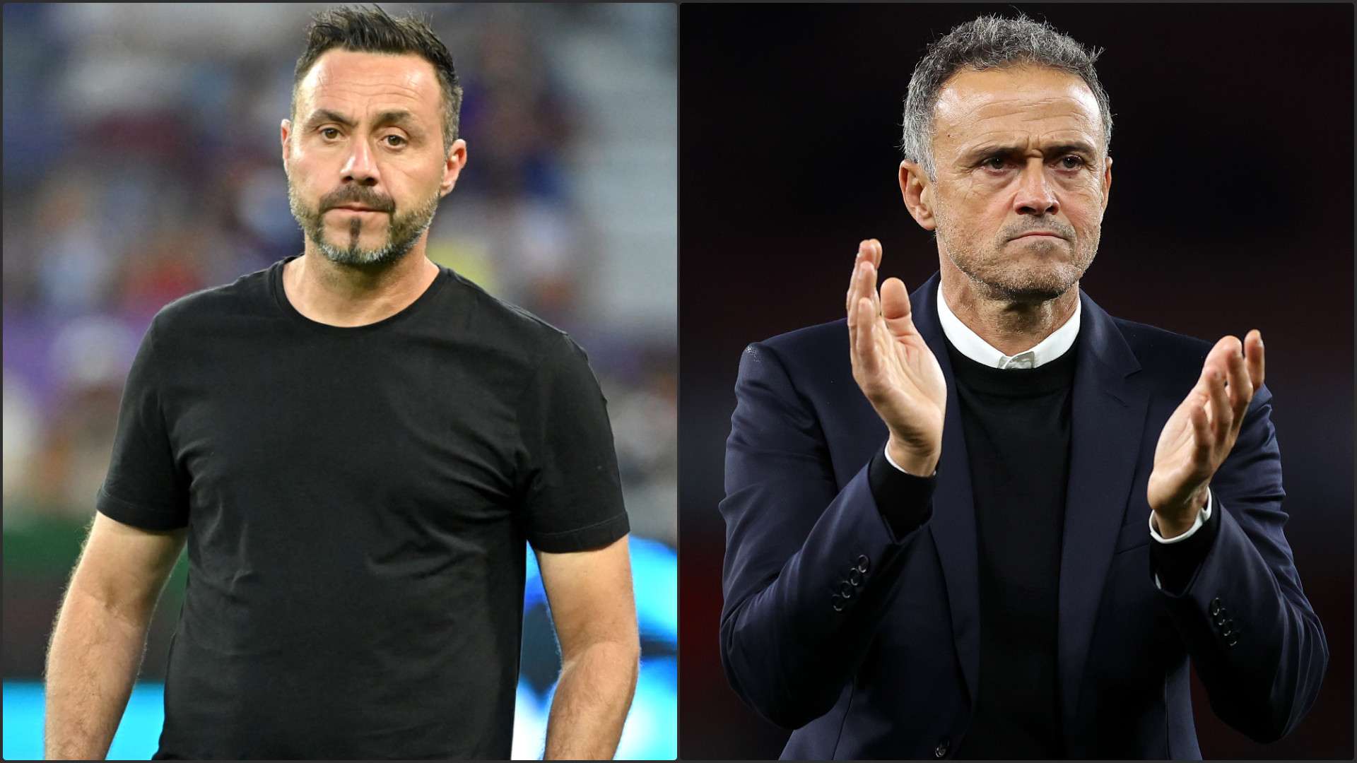 Roberto De Zerbi Luis Enrique OM PSG