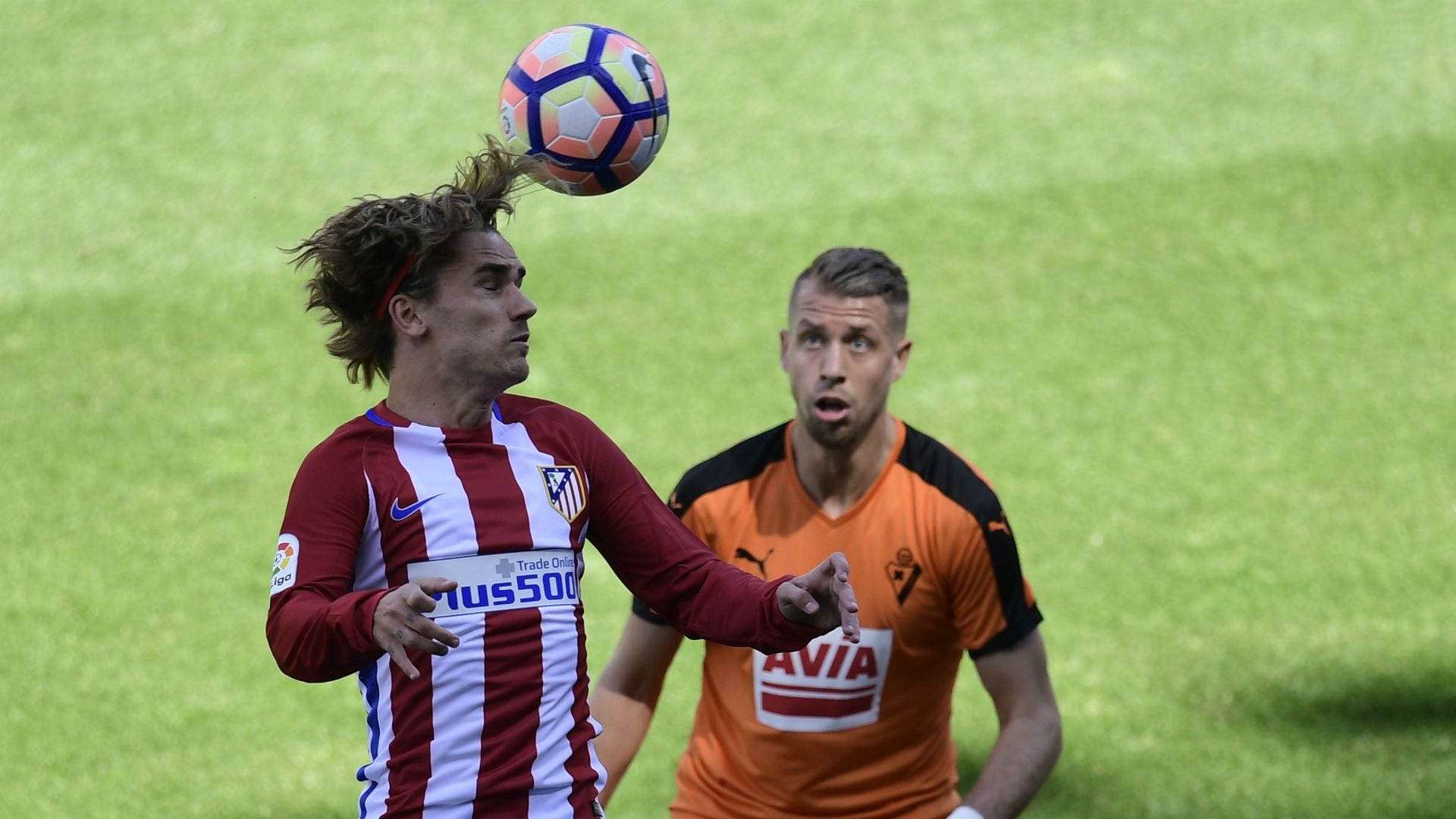 Antoine Griezmann Florian Lejeune Atlético Madrid Eibar LaLiga 06052017