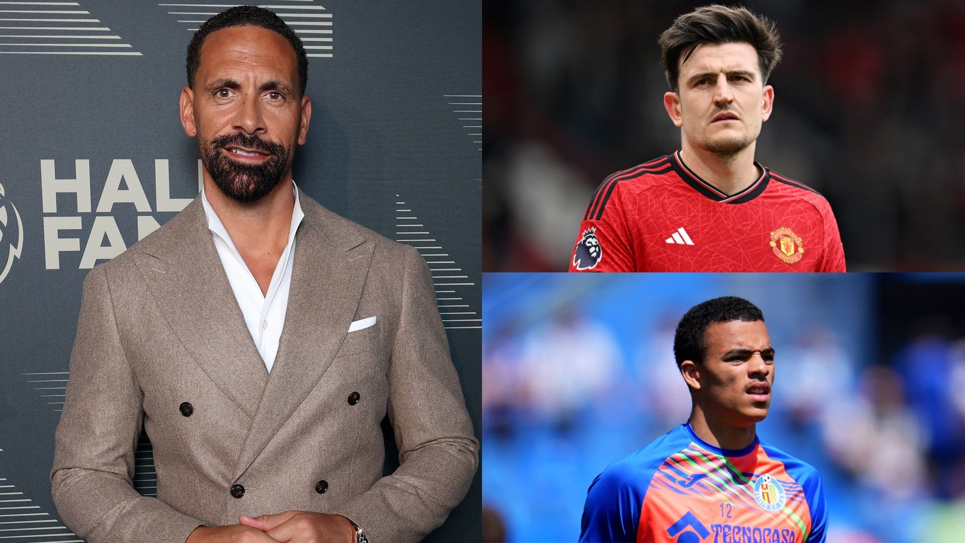 Rio Ferdinand Harry Maguire Mason Greenwood stack