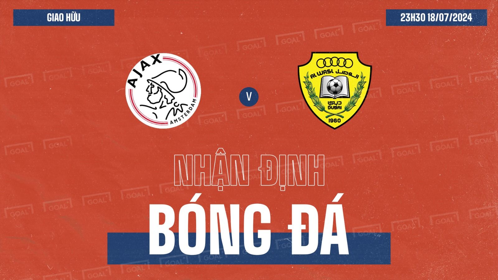 Ajax vs Al-Wasl Friendly Club Friendlies 2024 GFX
