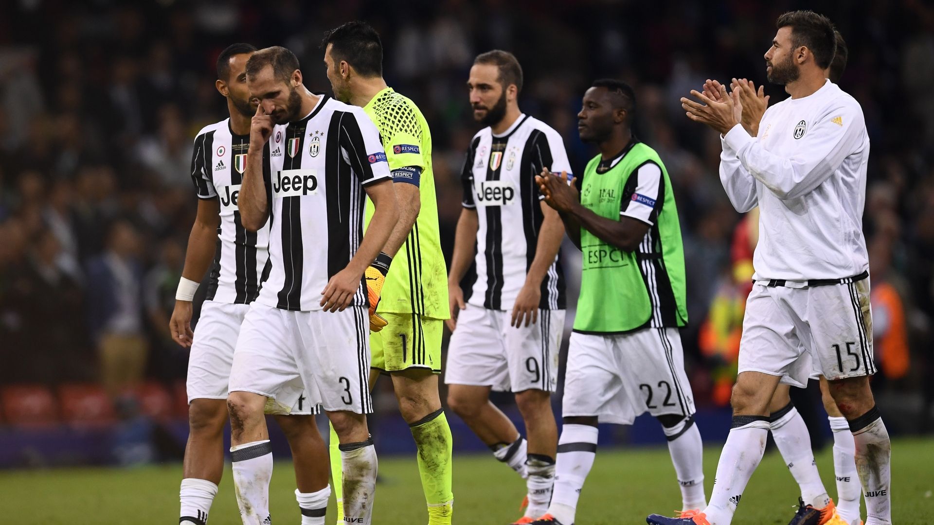 Juventus players Cardiff final Champions