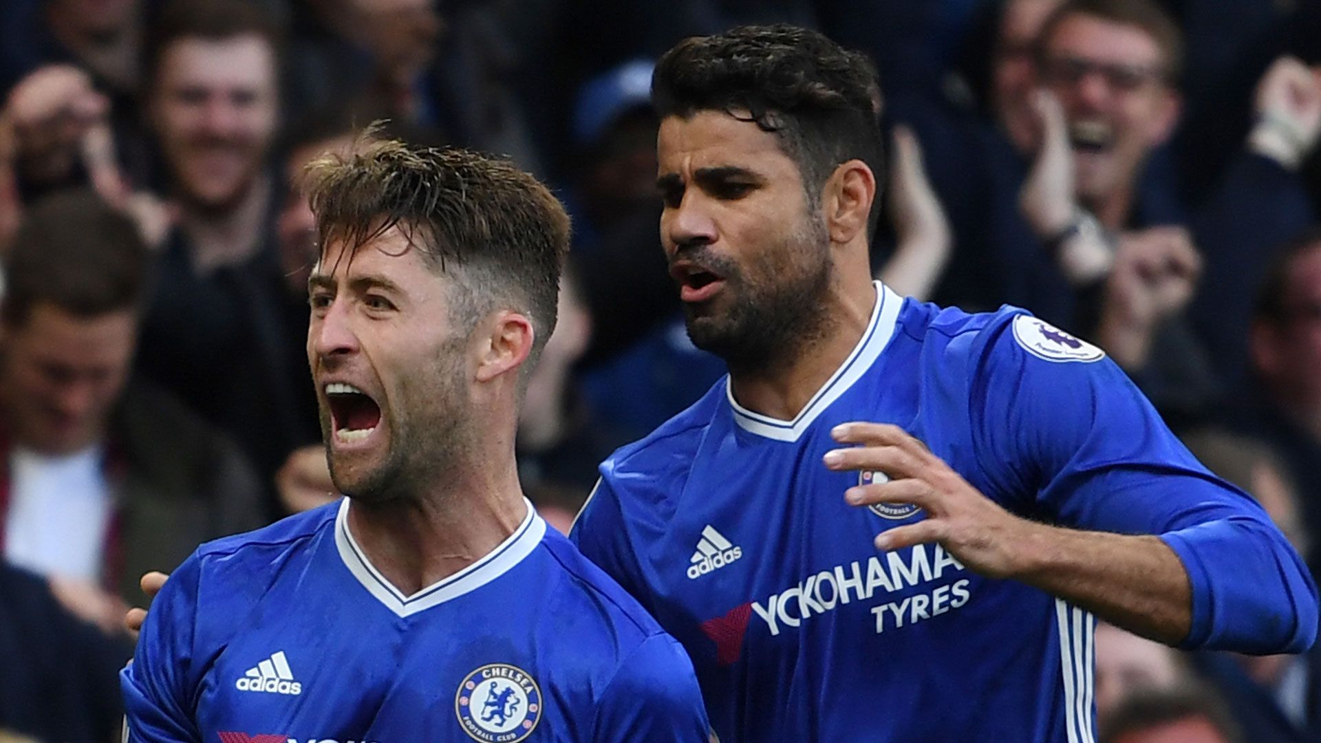 Gary Cahill, Diego Costa 10232016