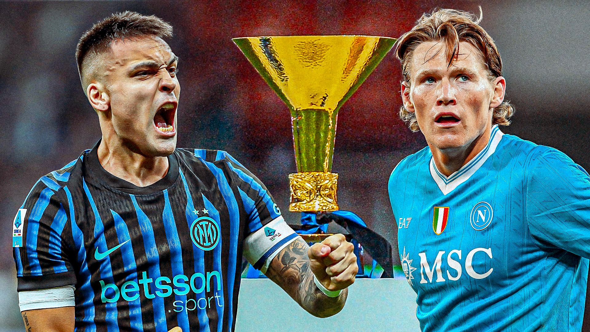 Lautaro Martinez McTominay Inter Napoli GFX