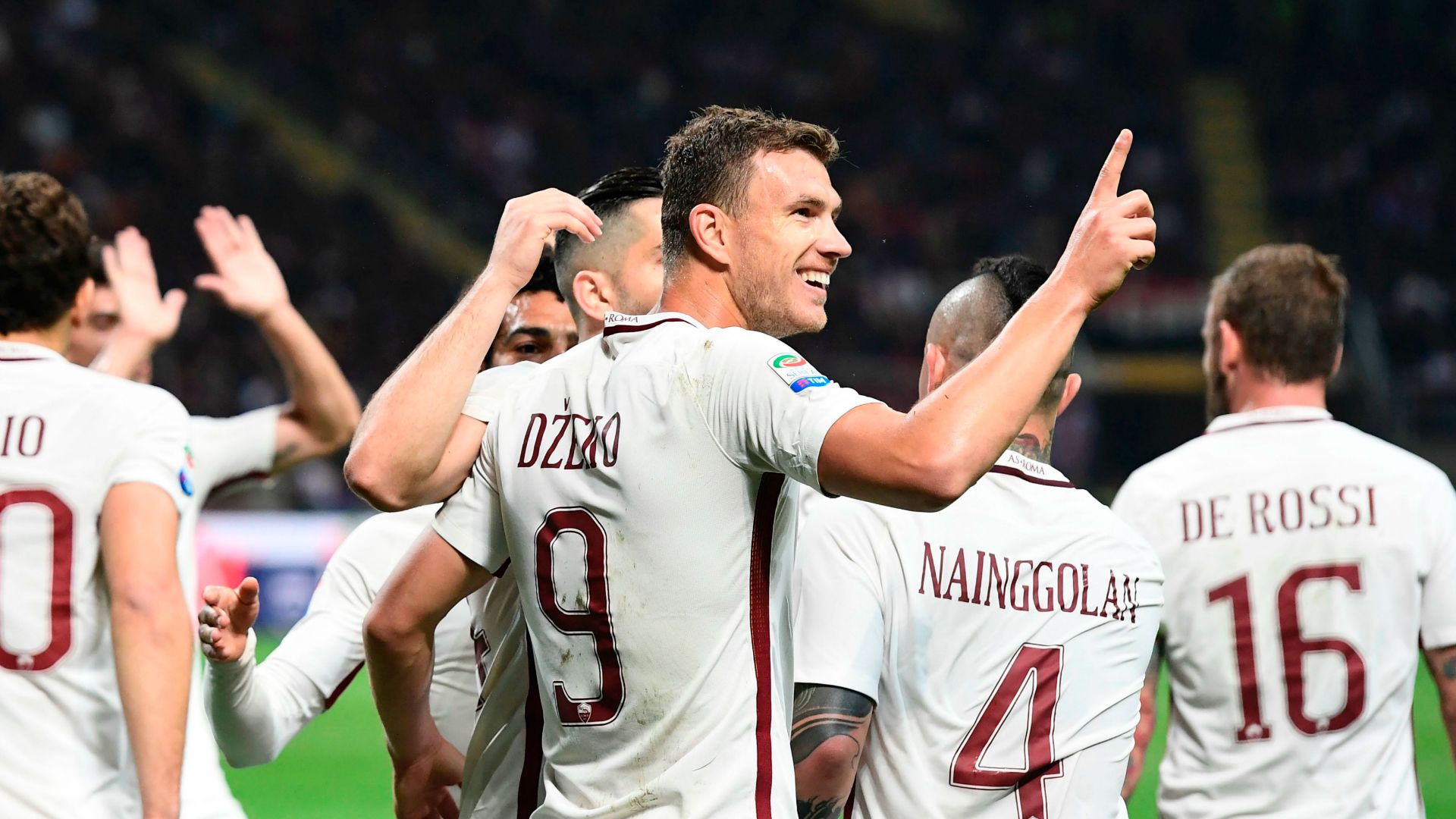 Edin Dzeko Milan Roma Serie A 07052017