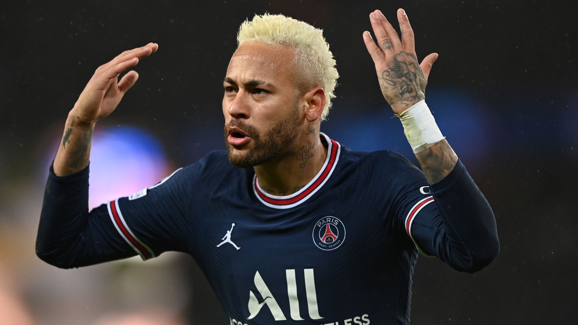 Neymar react PSG 2021-22