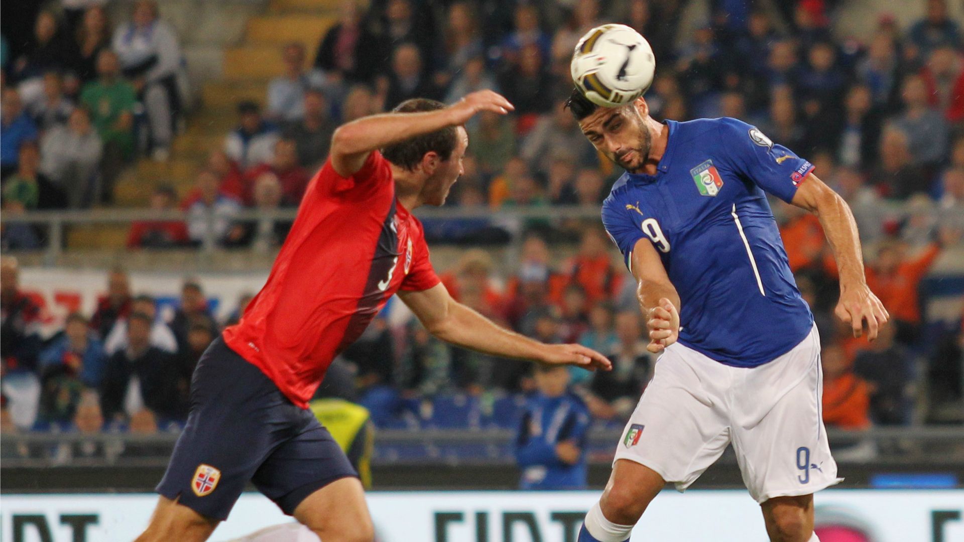 Graziano Pellè Italy Norway Euro 2016 13102015