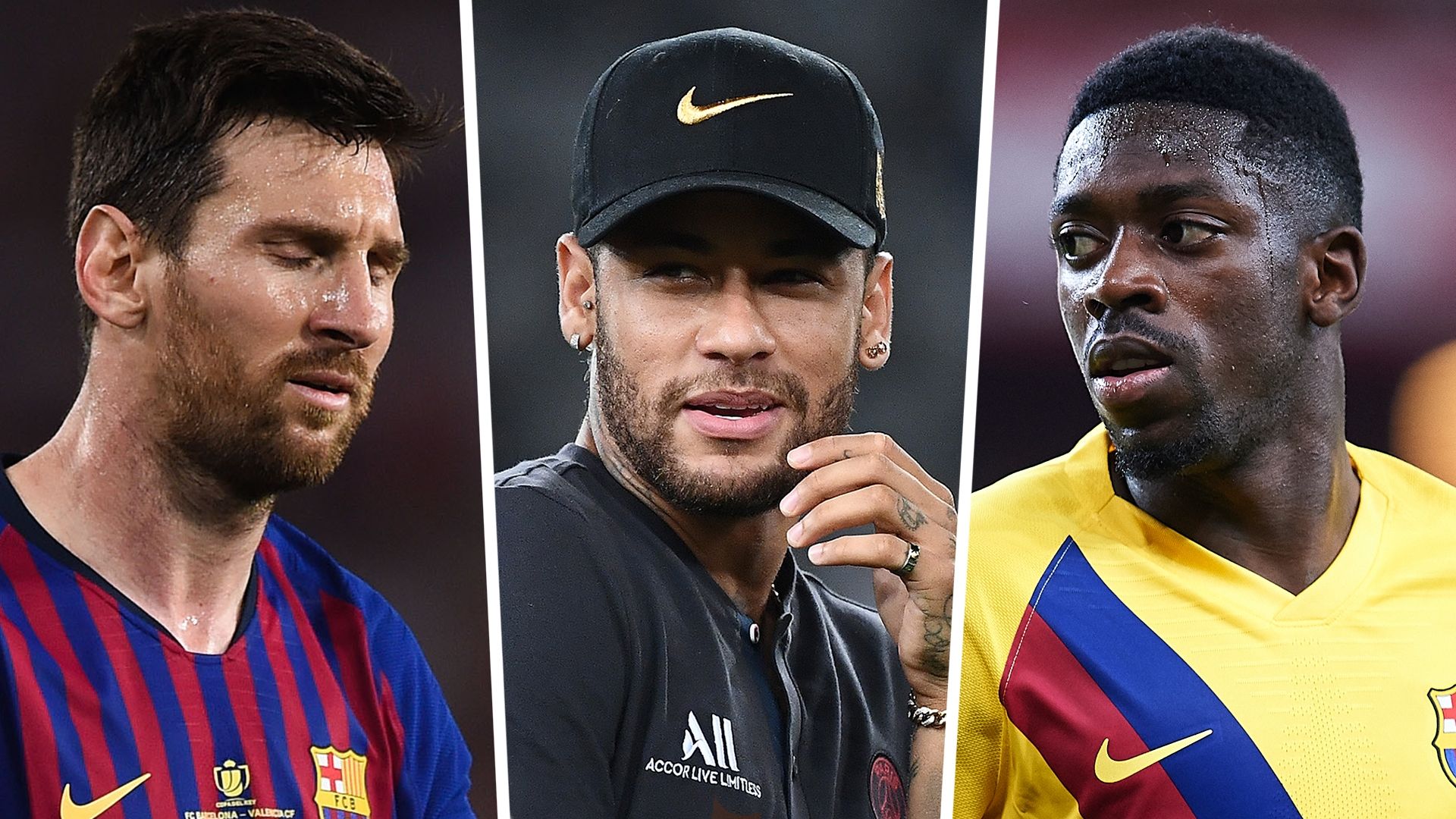 Lionel Messy Neymar Ousmane Dembele