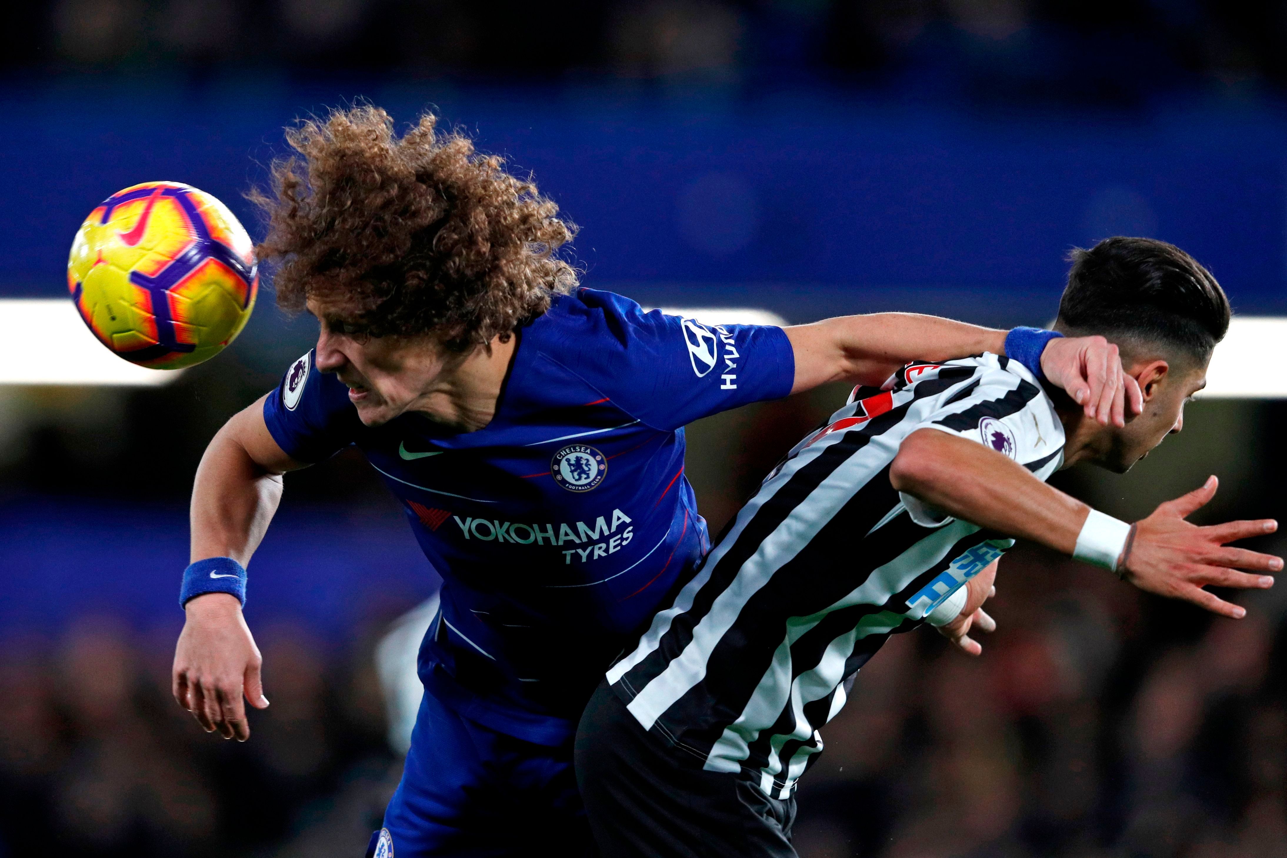 David Luiz & Ayoze Pérez - Chelsea v Newcastle United