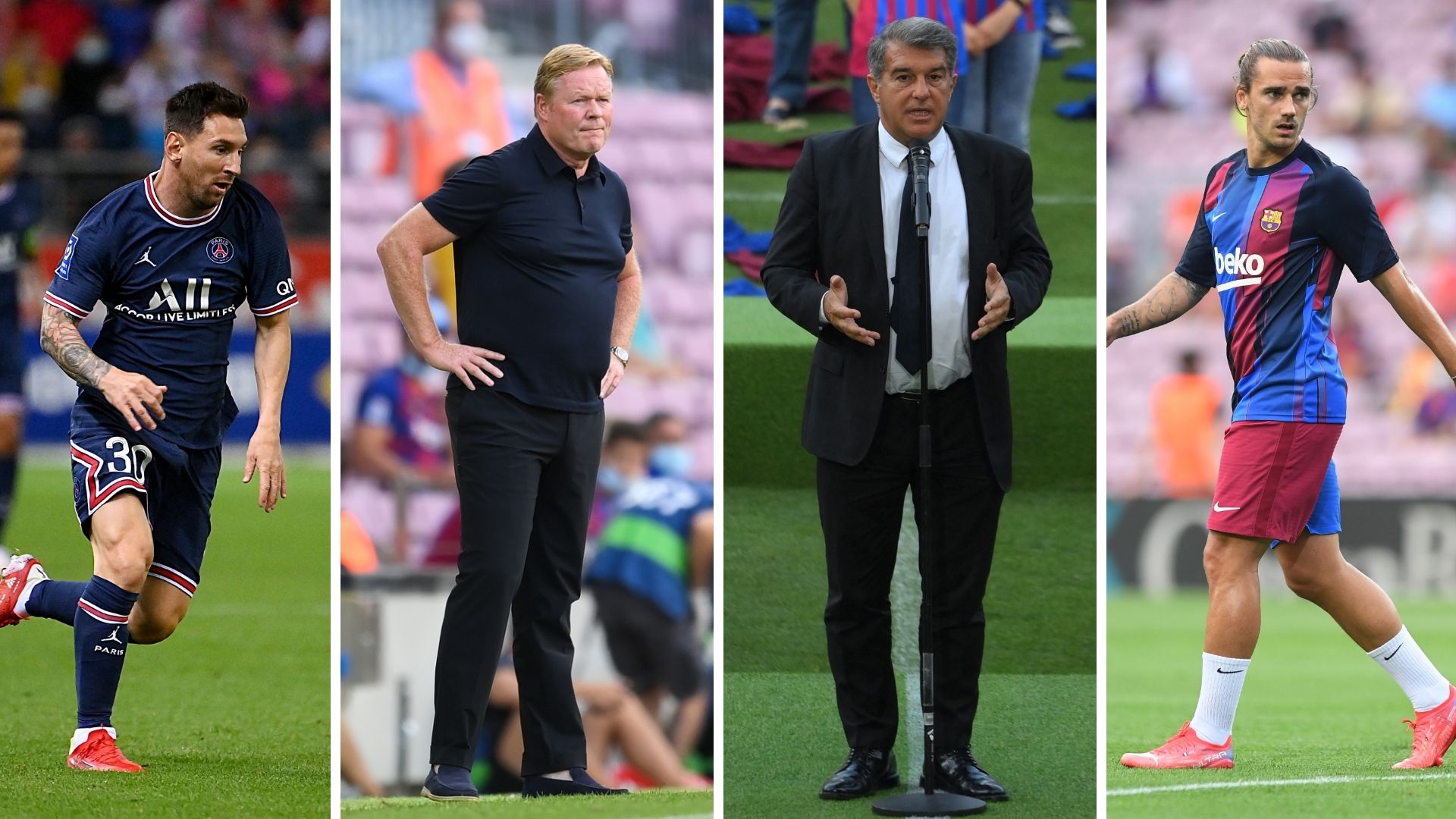 Messi Griezmann Koeman Laporta