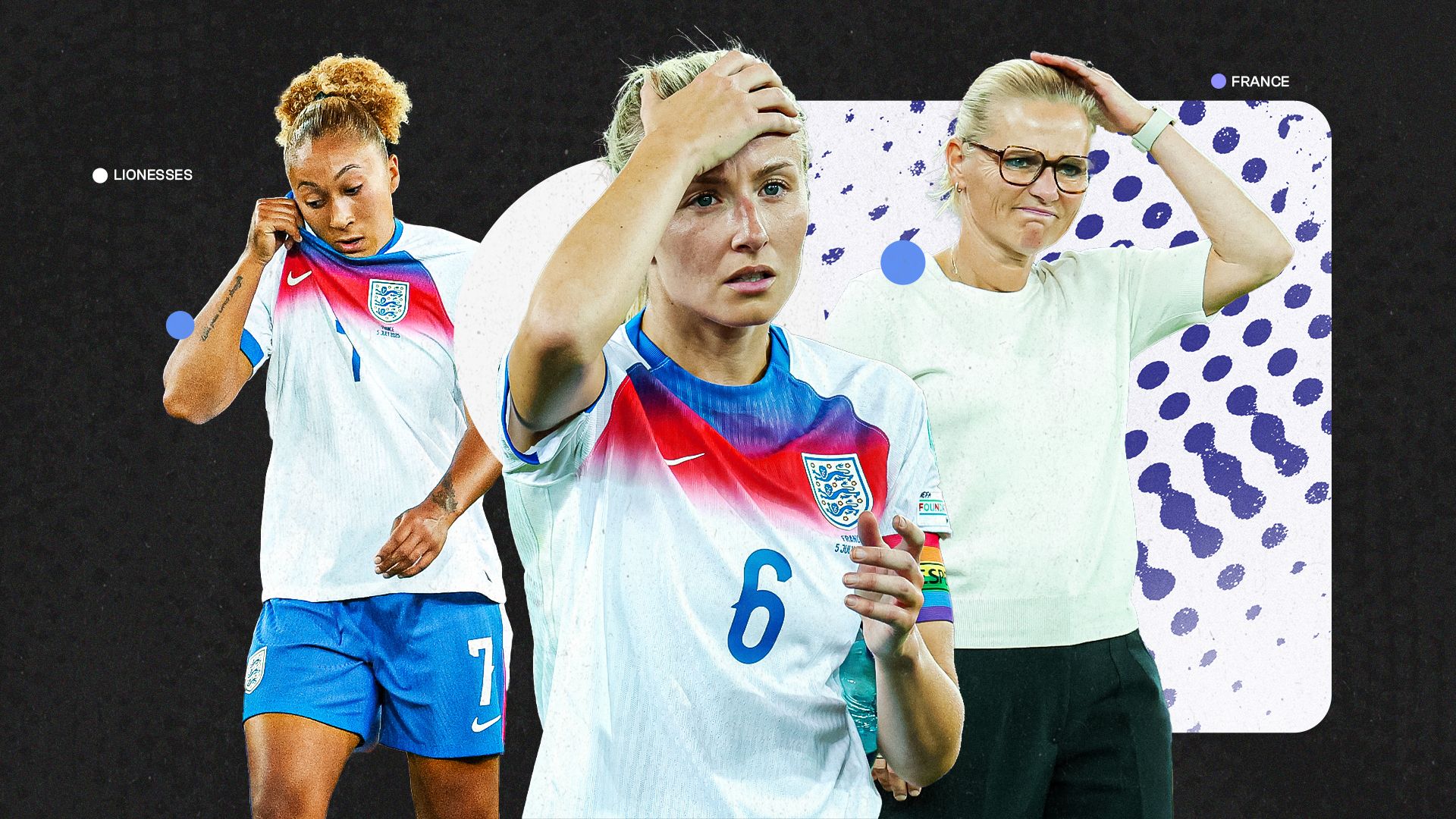 16-9(1) England women's player ratings vs France: Leah Williamson and Jess Carter epitomise Lionesses' atrocious defending as Sarina Wiegman's side begin Euro 2025 with historic loss
