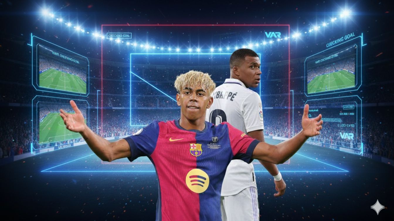 Lamine Yamal Kylian Mbappe VAR GOAL ONLY