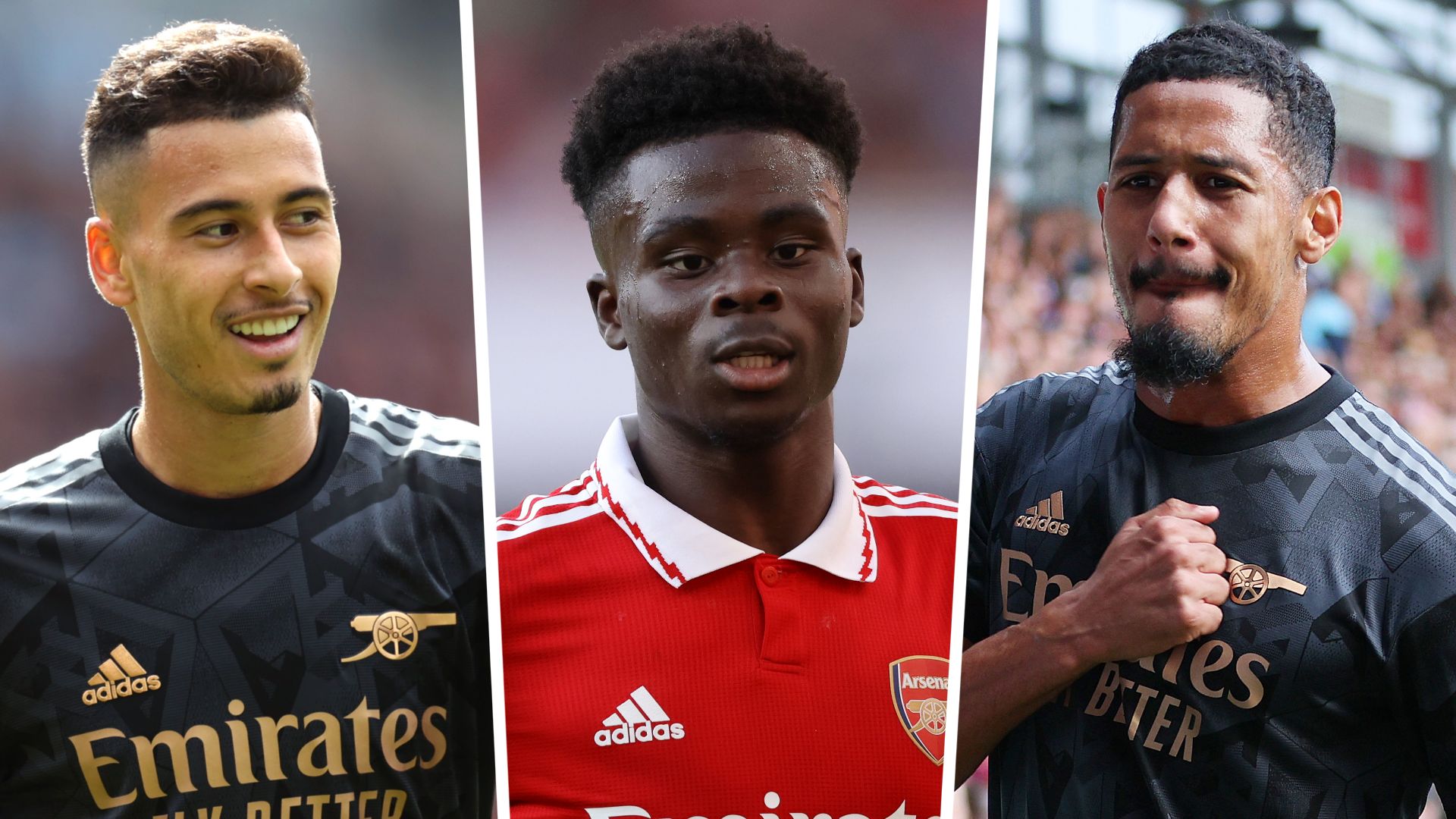 Martinelli Saka Saliba Arsenal