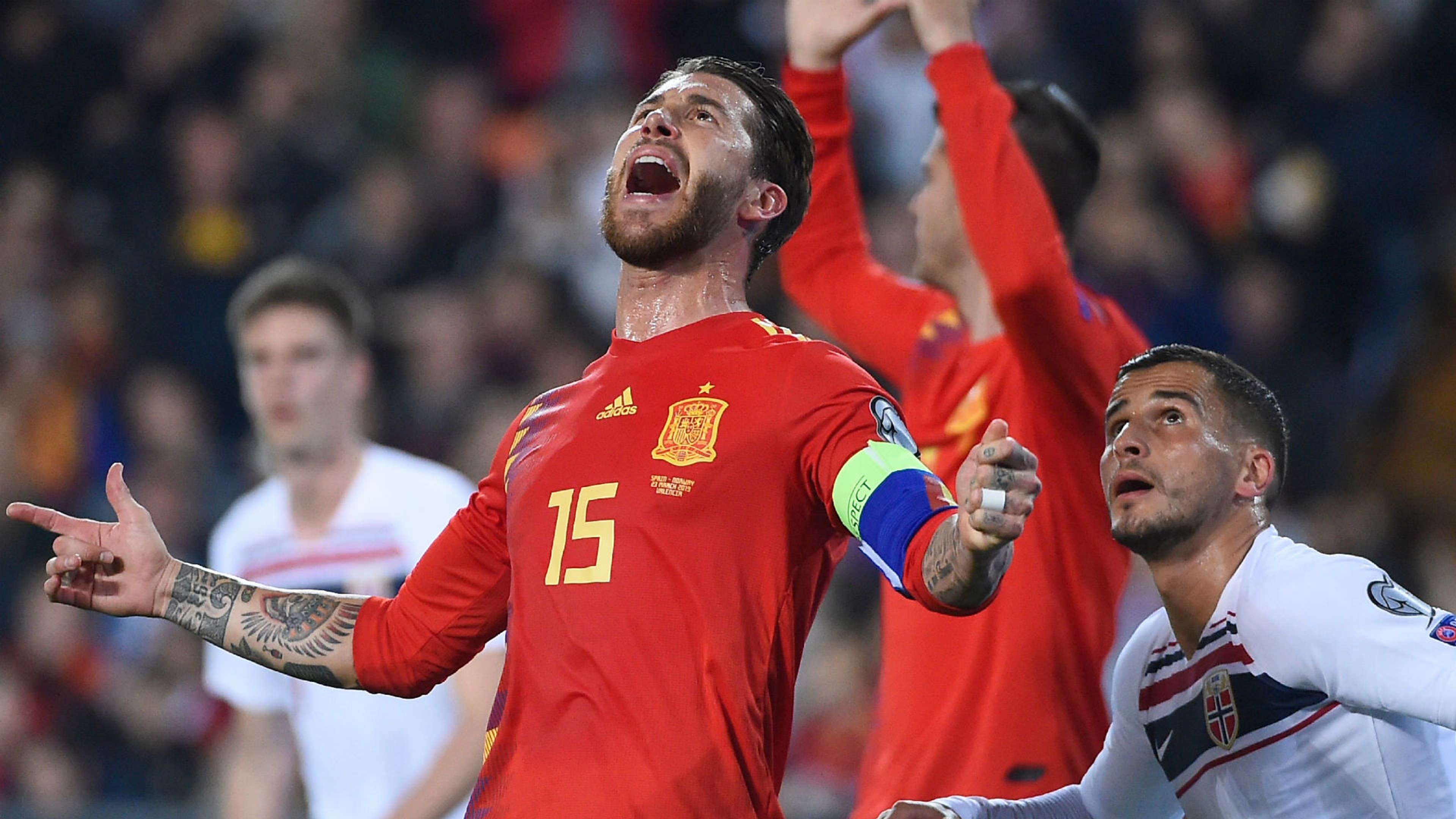 Sergio Ramos Spain Norway Euro 2020 qualifying 2019
