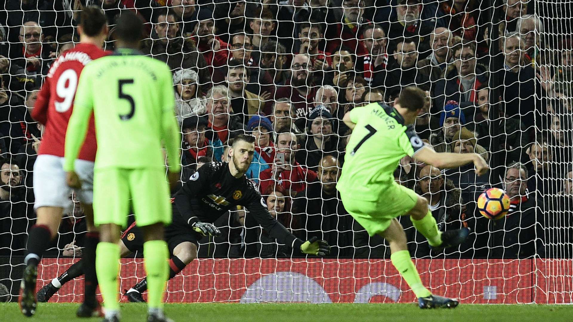 HD James Milner penalty Liverpool v Manchester United