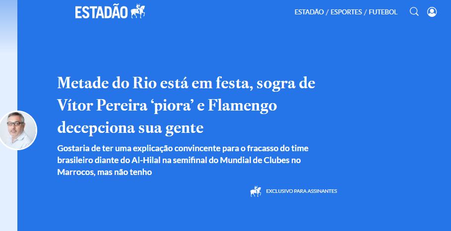 Estadao hilal flamengo 2022 world cup