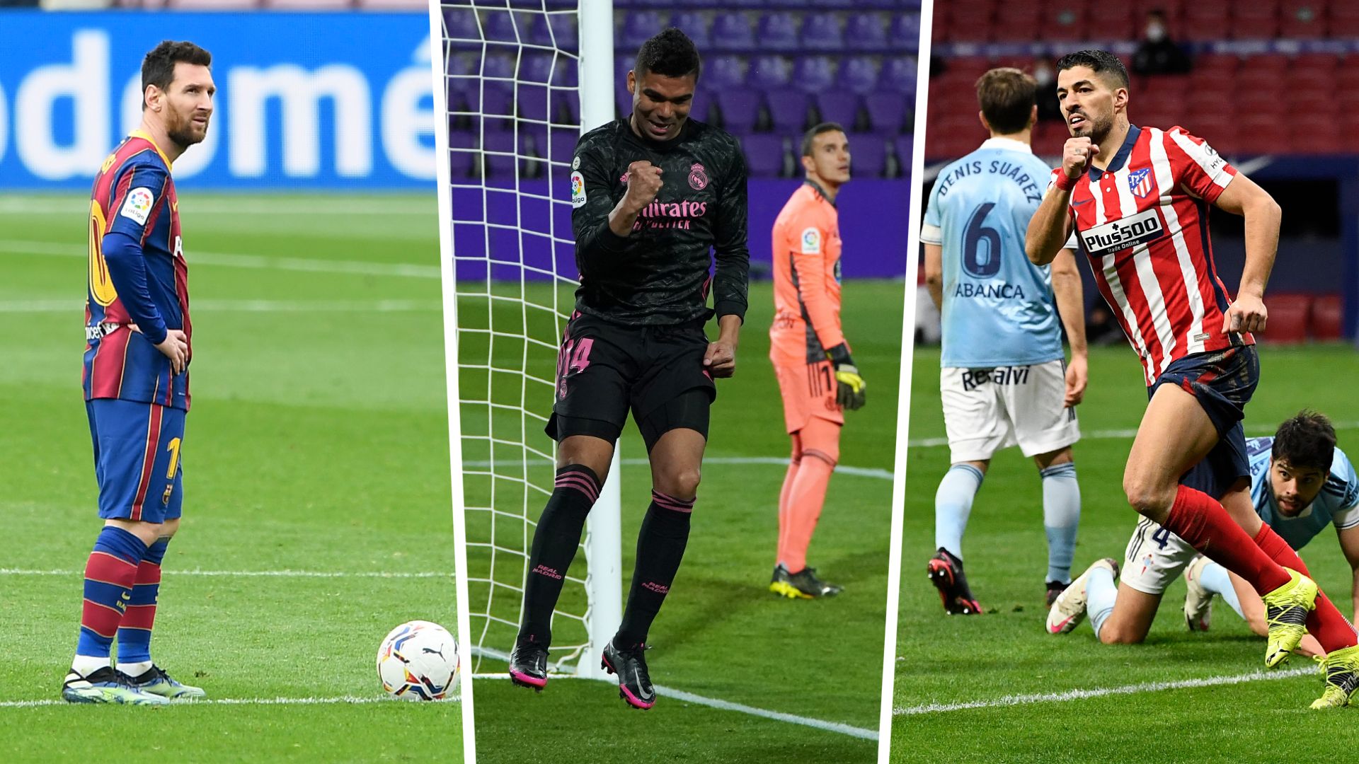 Barcelona, Real Madrid, Atletico Madrid