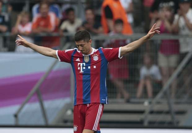 Bayern Munich's Robert Lewandowski