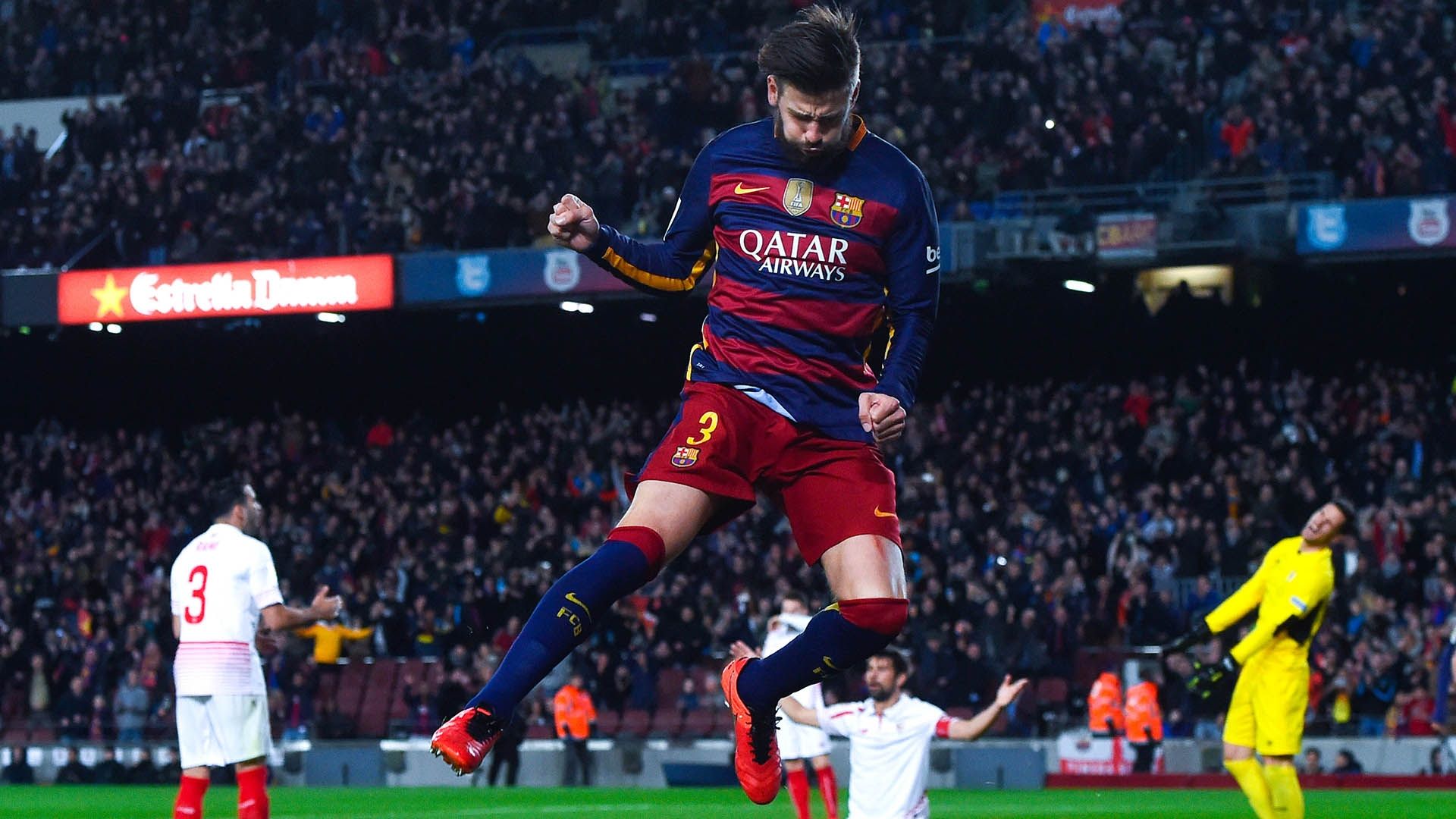 Gerard Pique Barcelona Sevilla 28022016