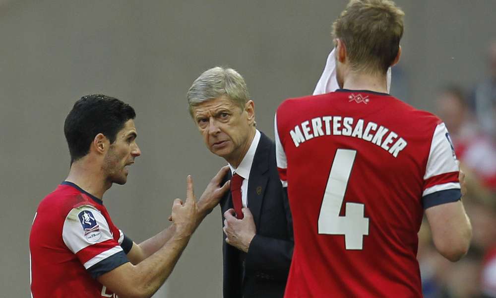 Mikel Arteta Arsene Wenger Arsenal