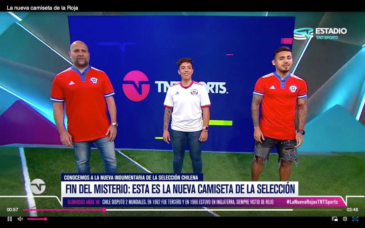 Selección chilena camiseta 2021