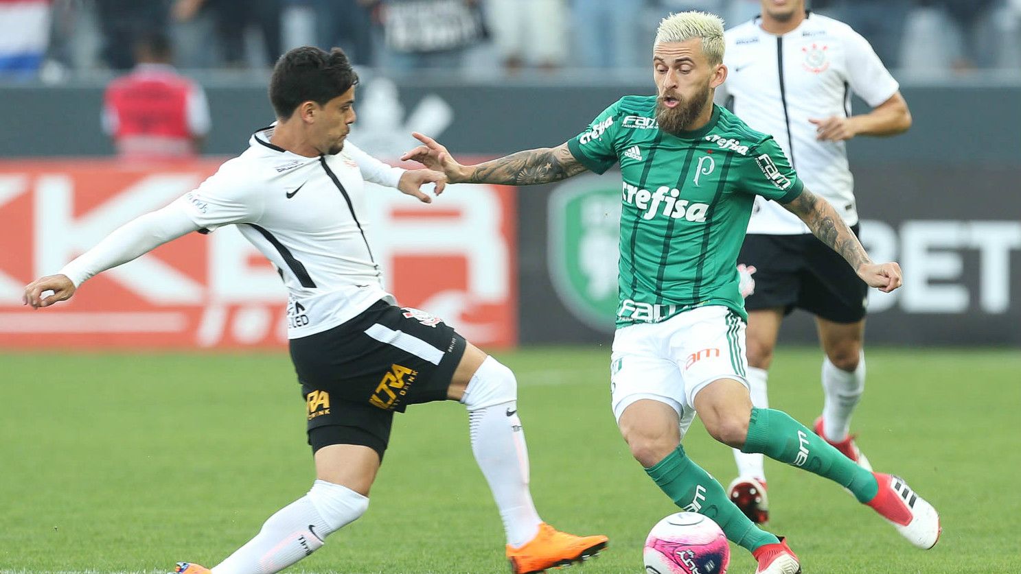Fagner e Lucas Lima - Corinthians x Palmeiras - 24/02/2018