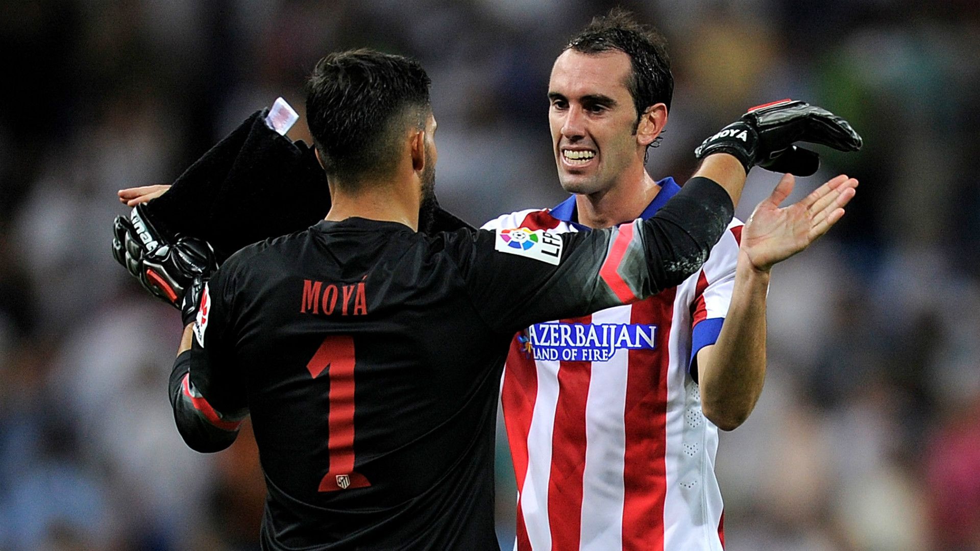 Miguel Angel Moya Diego Godin Atletico Madrid La Liga 09132014