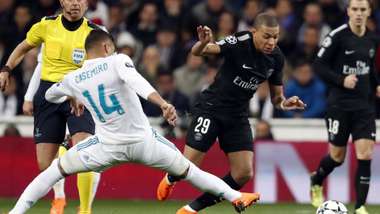 Mbappe Casemiro Real Madrid PSG Champions League 14022018
