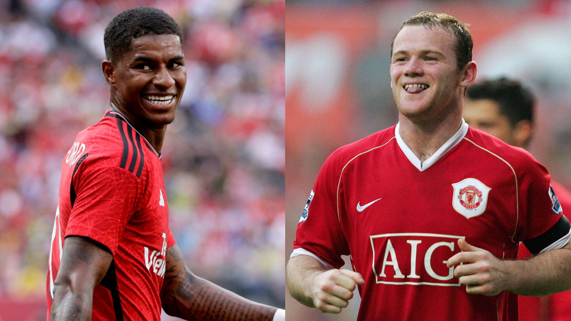 Marcus Rashford Wayne Rooney