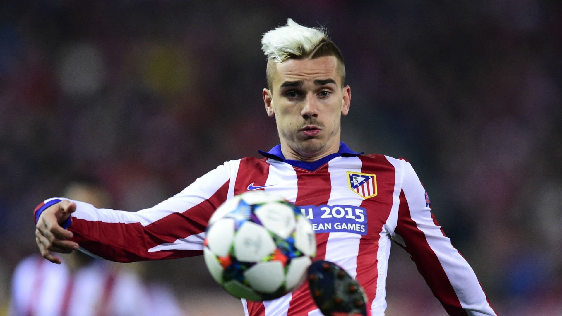 Antoine Griezmann Atletico de Madrid Bayer Leverkusen Champions League 03172015