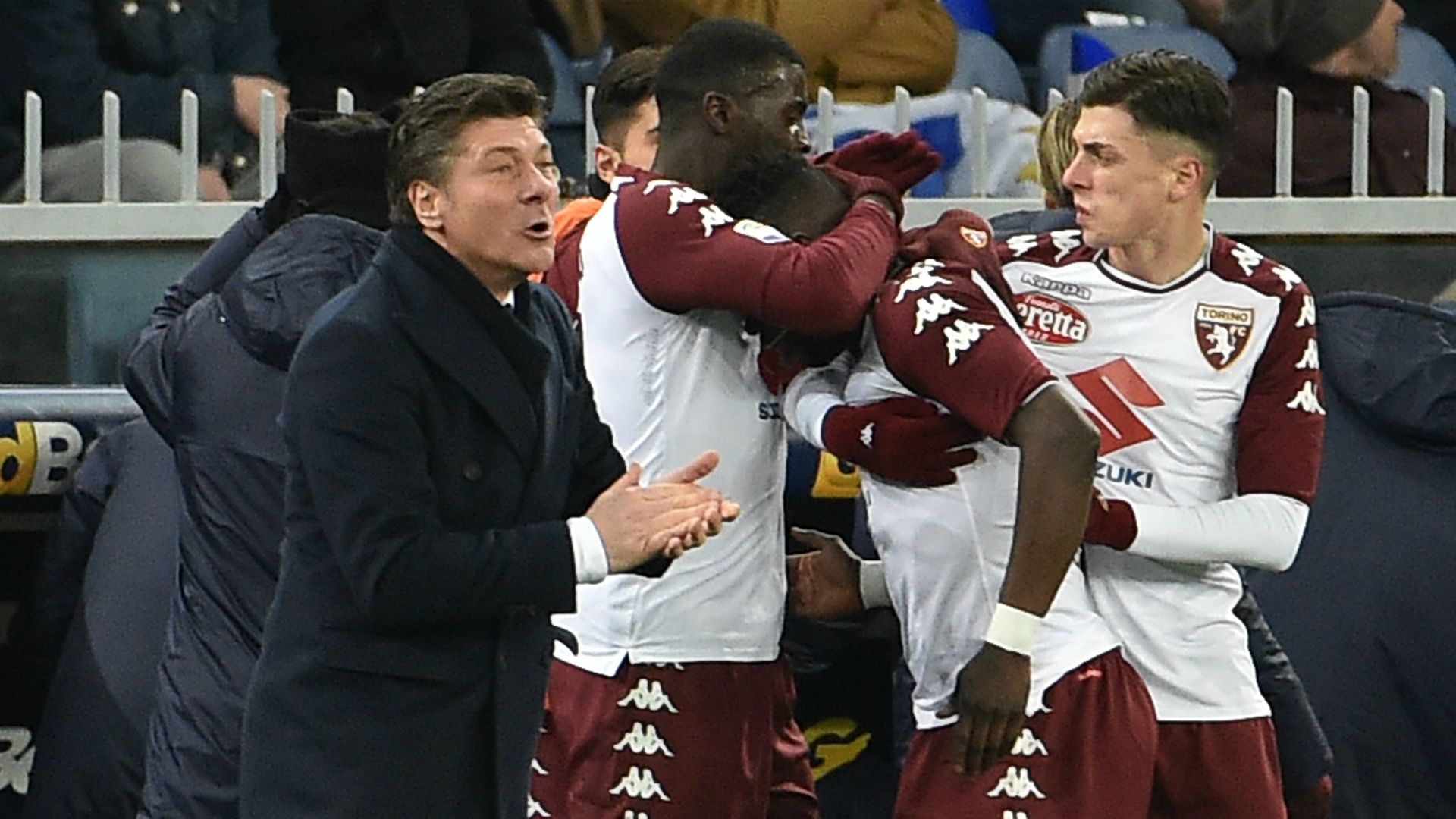 Torino celebrating Sampdoria Torino Serie A