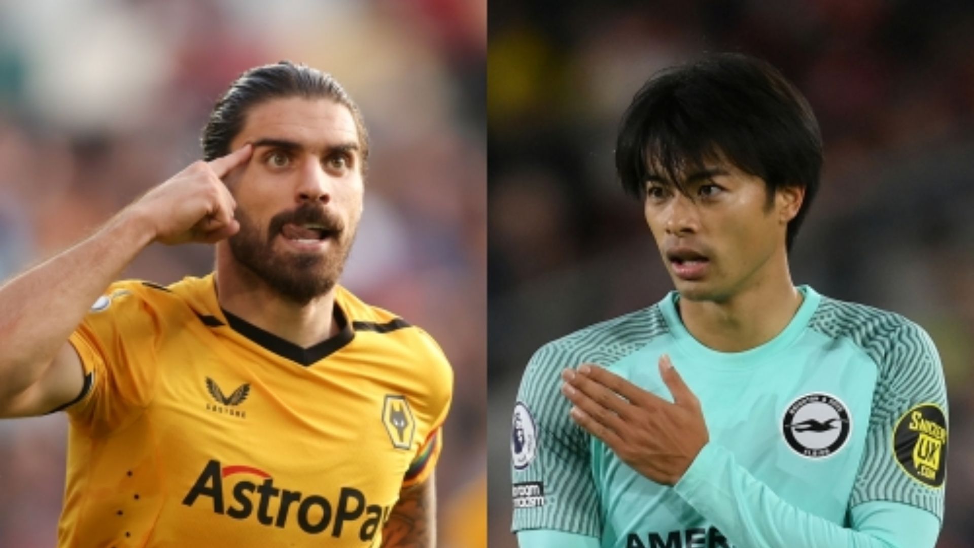 Ruben Neves Wolverhampton Kaoru Mitoma Brighton