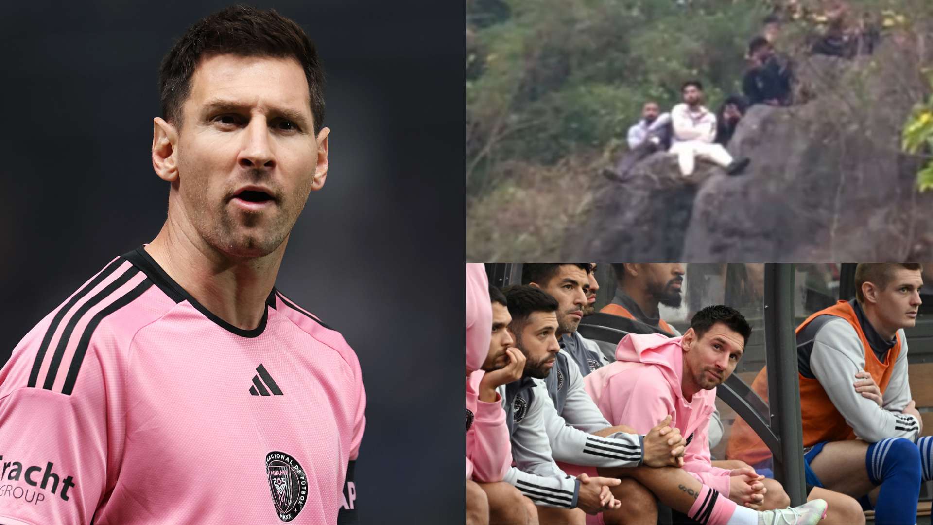 Lionel Messi Hong Kong fans mountain