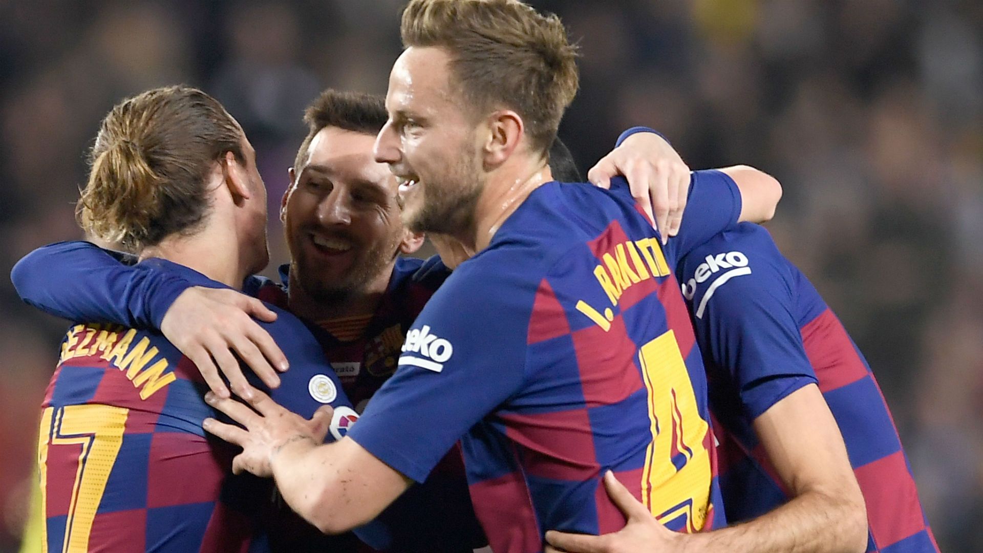 Griezmann Rakitic Messi Barcelona Mallorca LaLiga