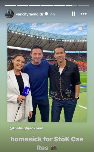 Ryan Reynolds Hugh Jackman Euro 2024