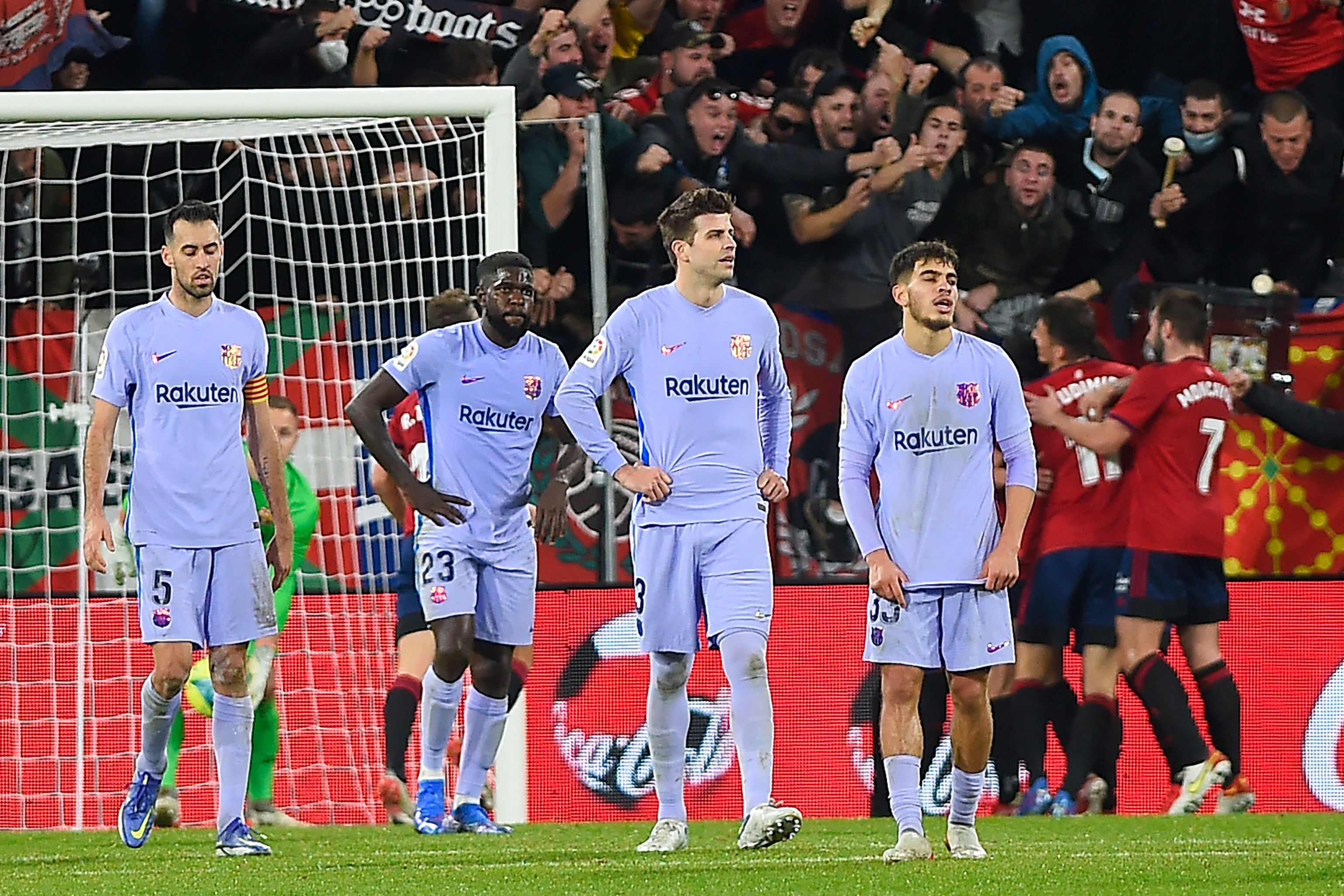 Sergio Busquets Gerard Pique Samuel Umtiti Abde Barcelona