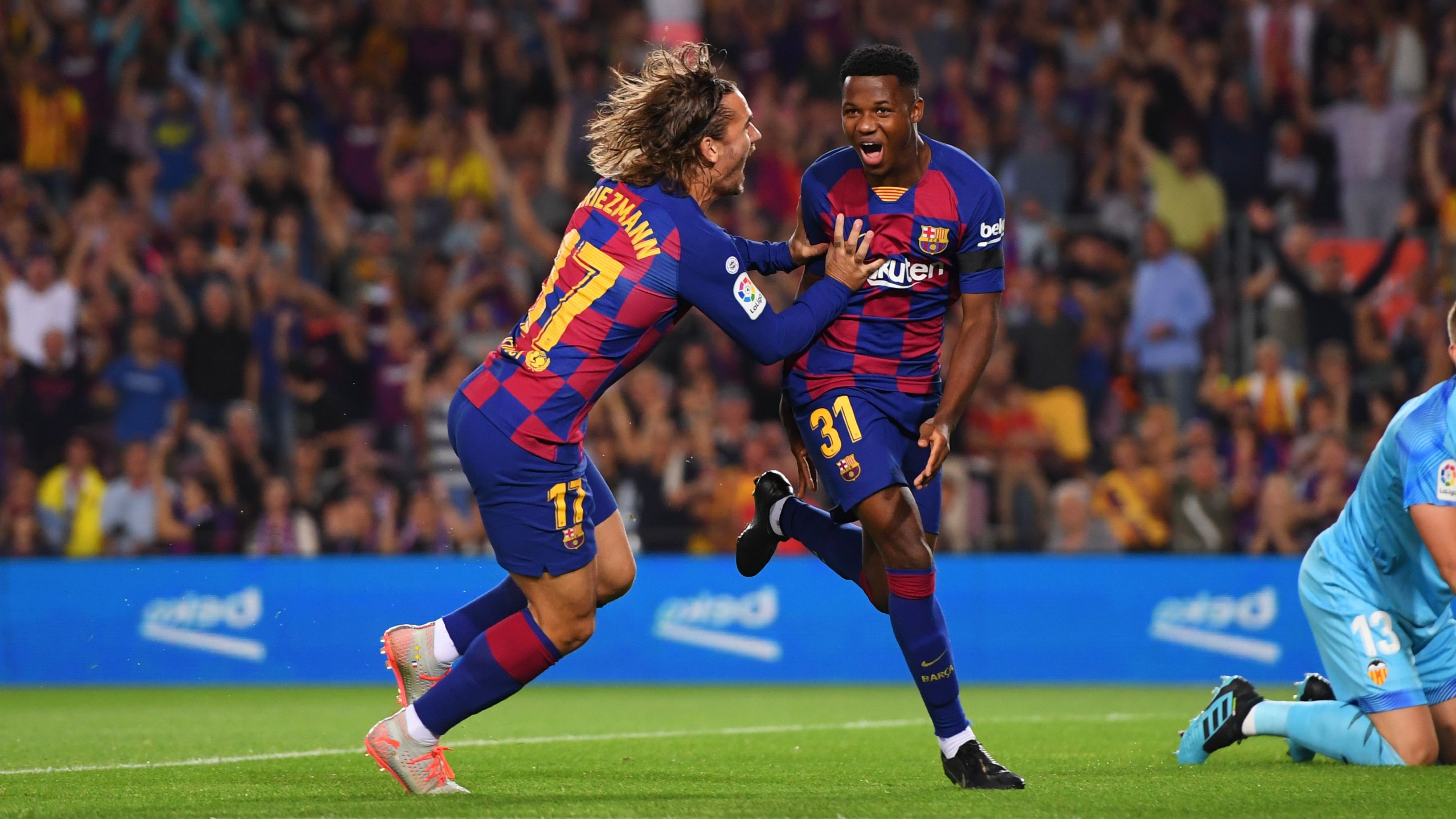 Antoine Griezmann Ansu Fati Barcelona 2019-20