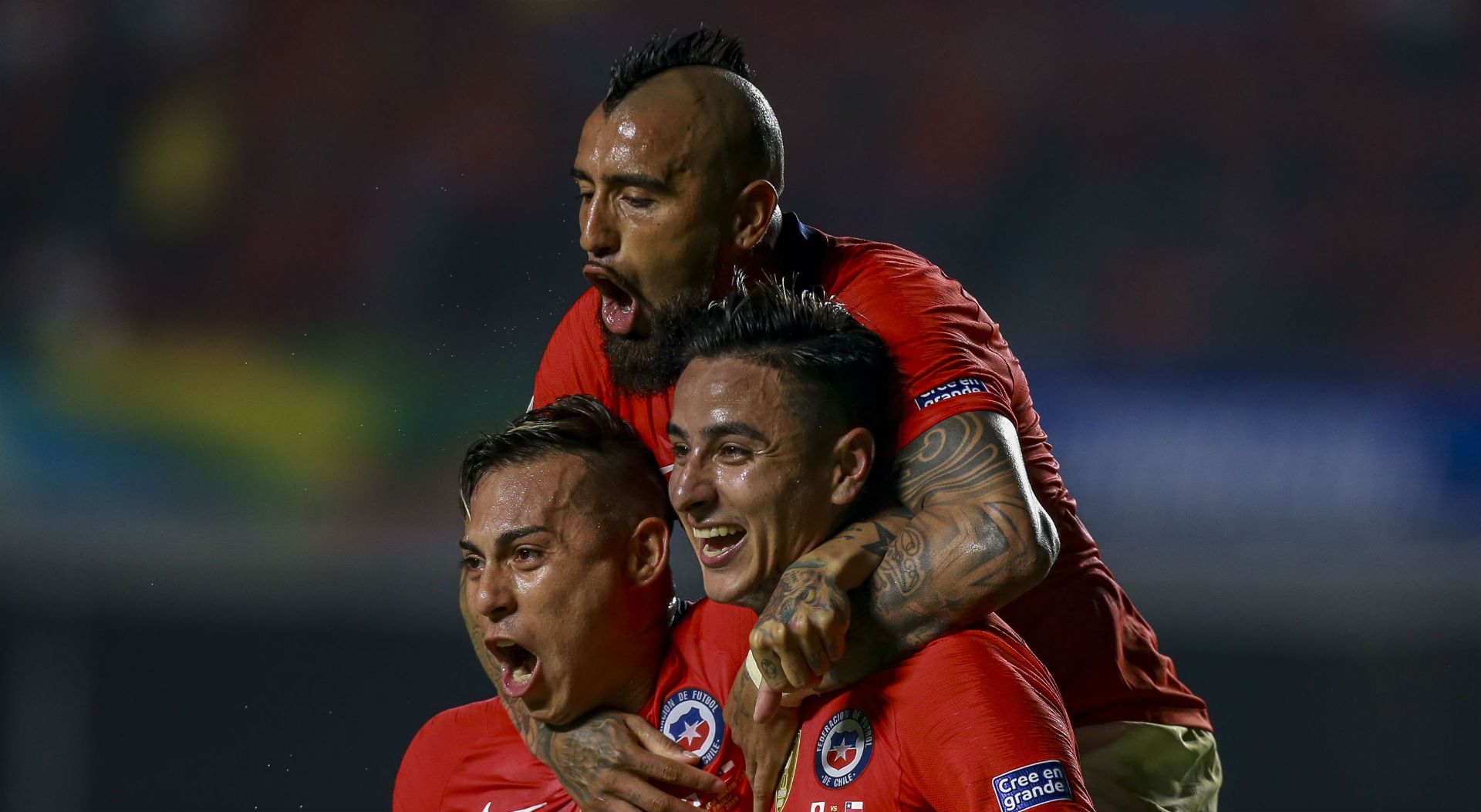 170619 Japón Chile Erick Pulgar Arturo Vidal Eduardo Vargas