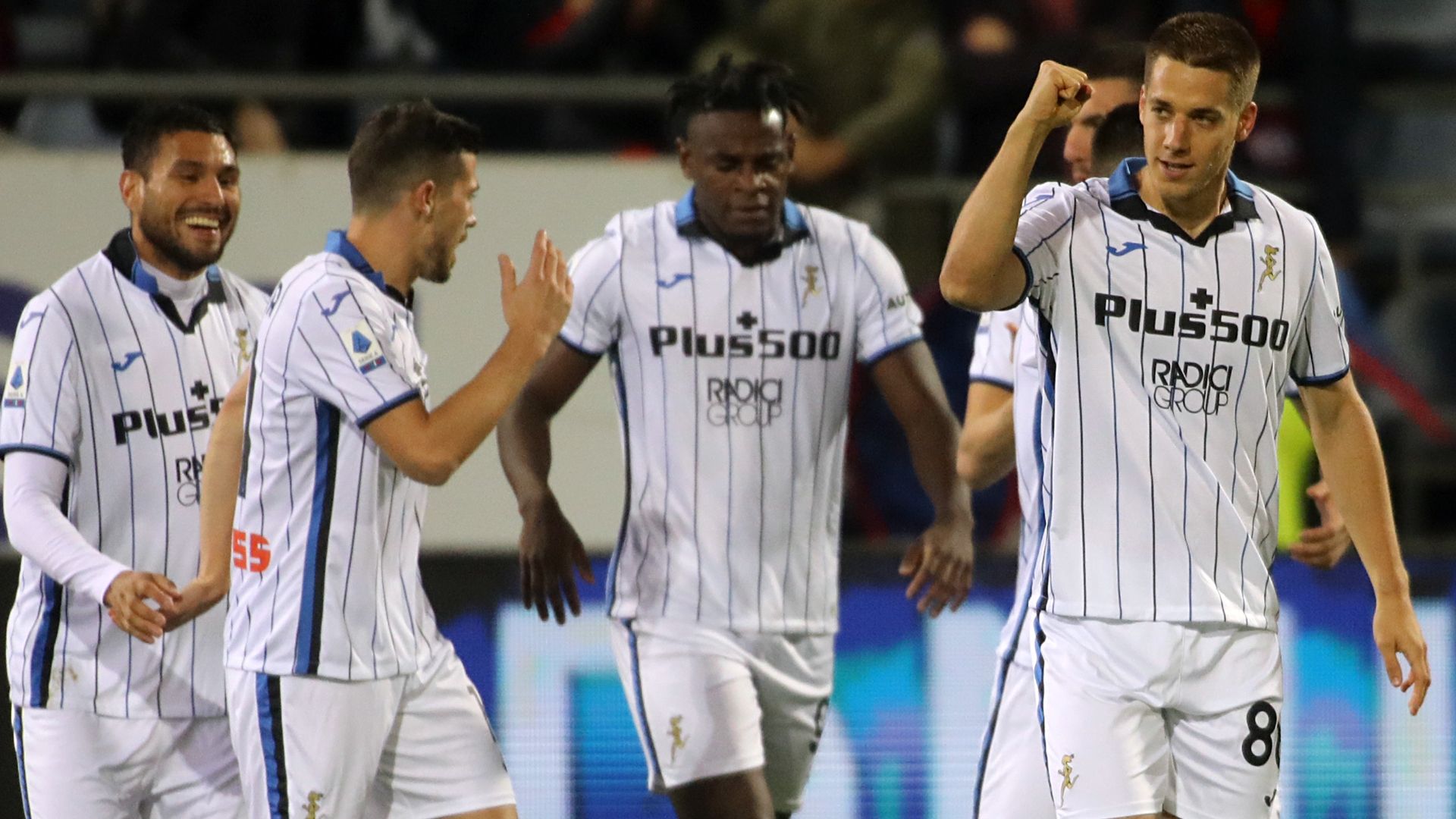 Pasalic Cagliari Atalanta celebrating Serie A