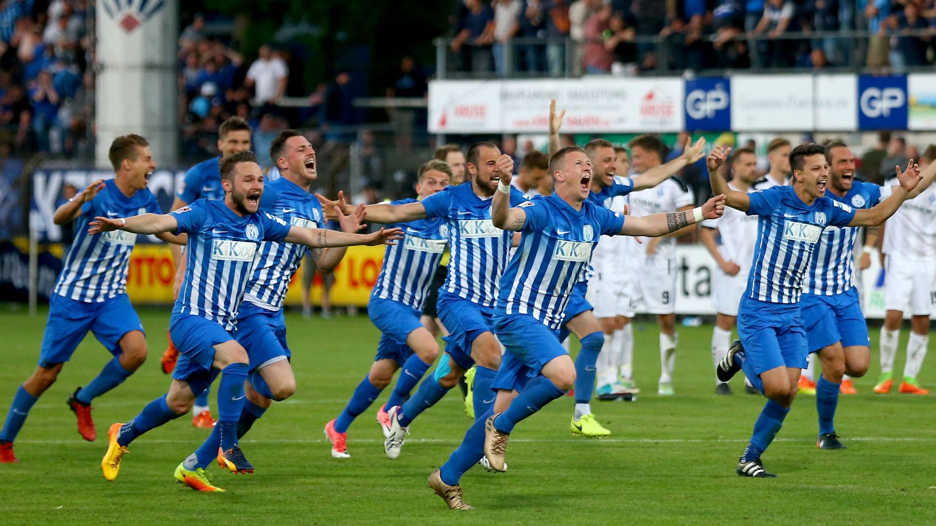 SV Meppen win promotion to 3.Liga 31052017