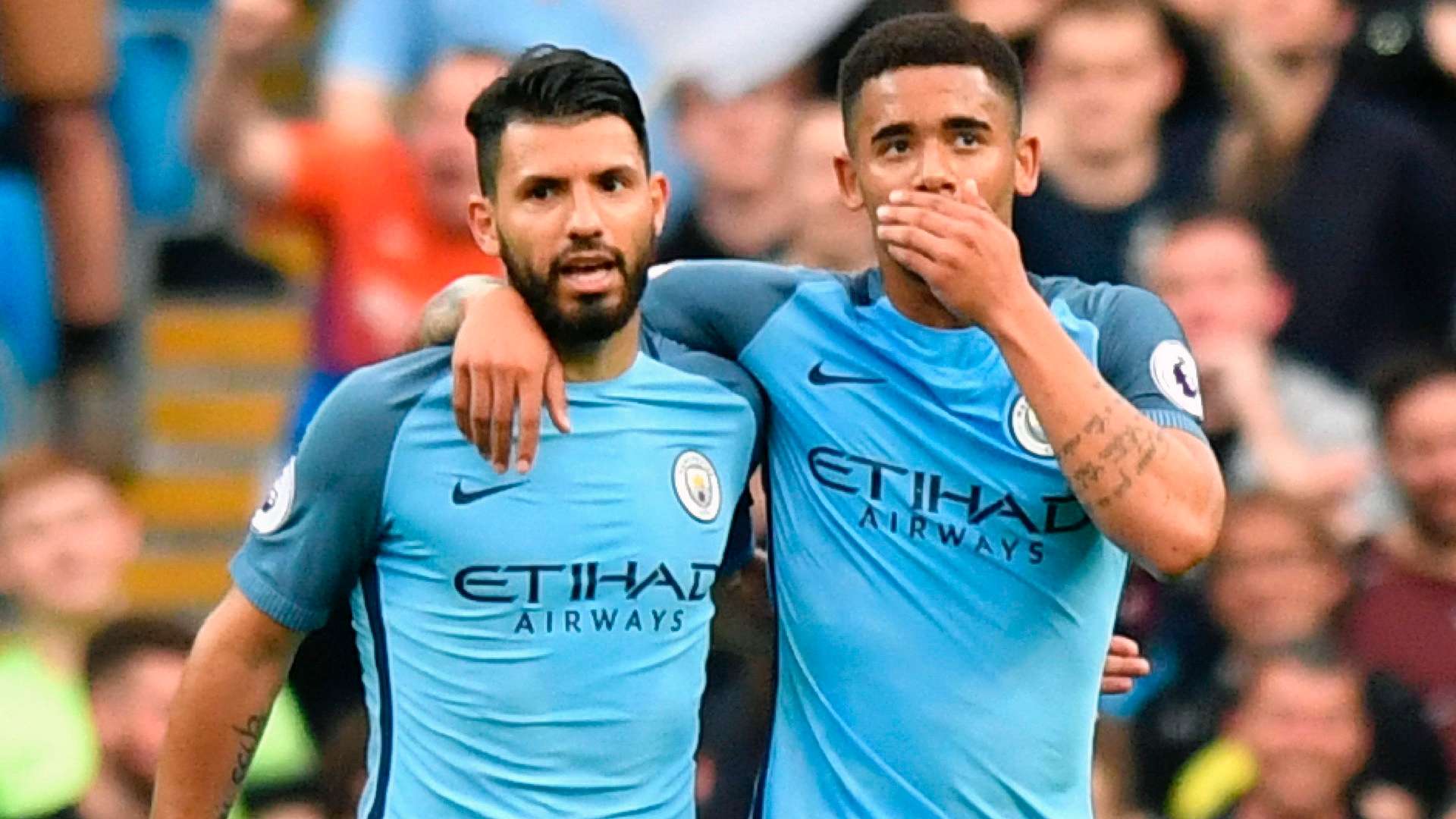 Gabriel Jesus Sergio Aguero Manchester City 16052017