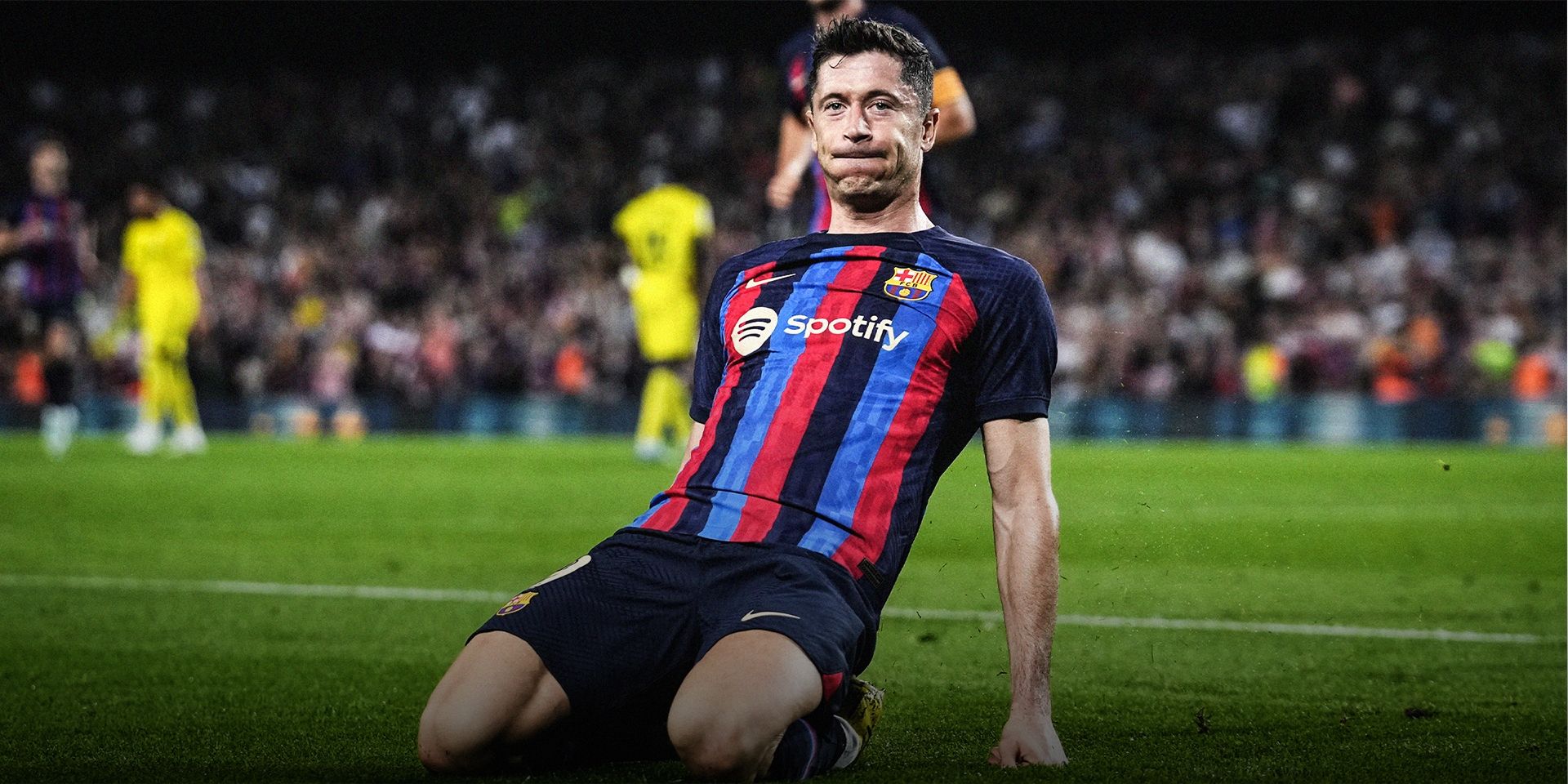 Robert Lewandowski Barcelona Villarreal HIC 2:1