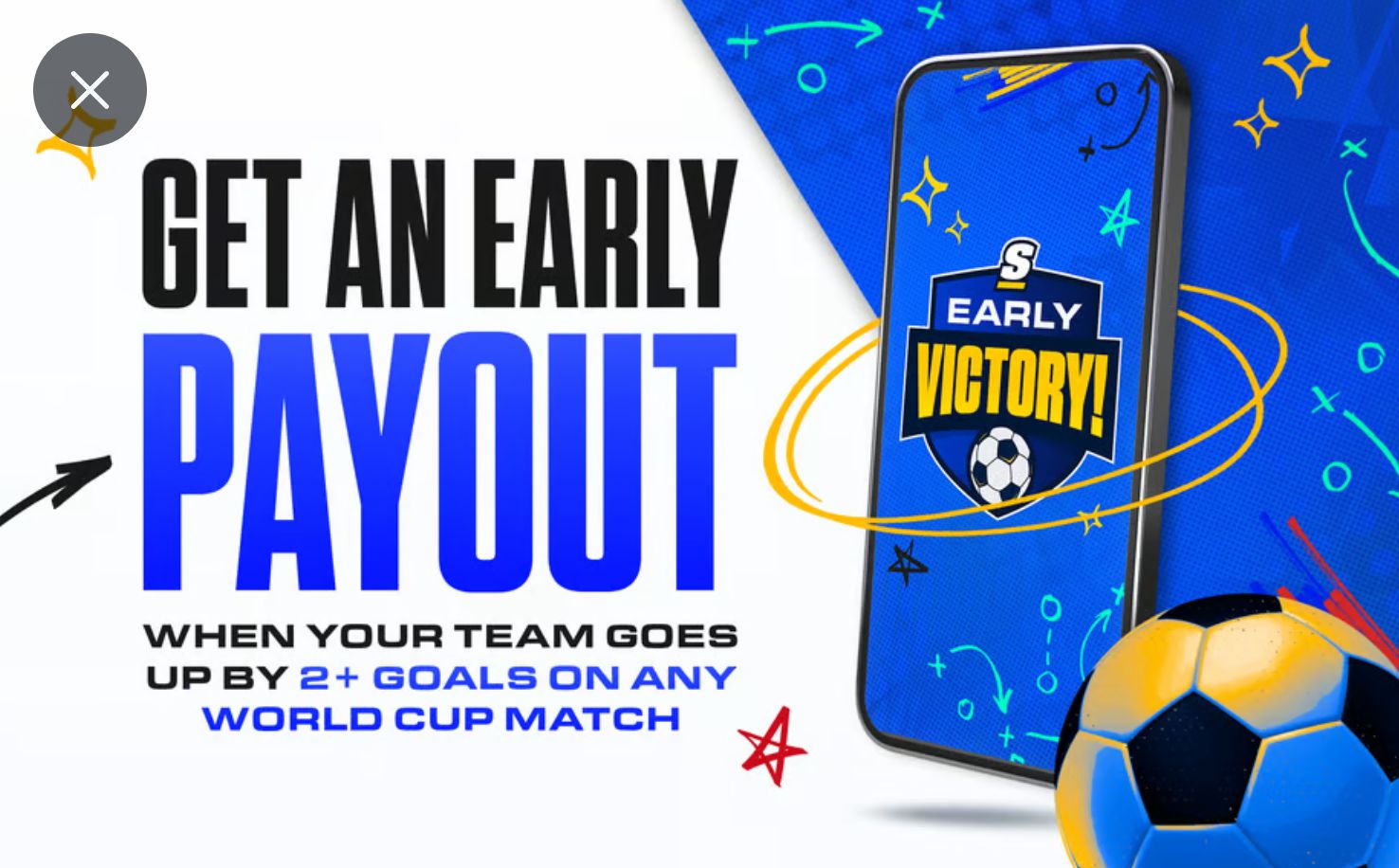thescore bet early victory world cup