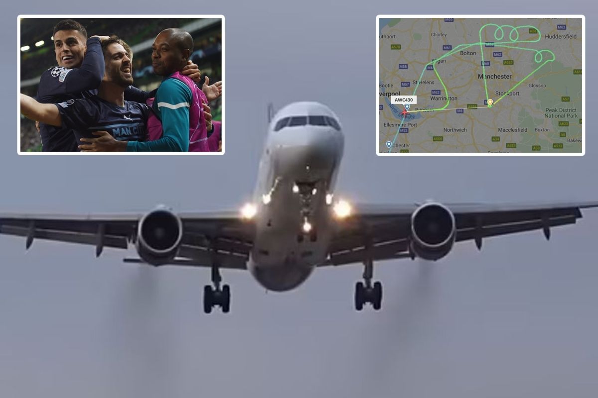 Manchester City plane