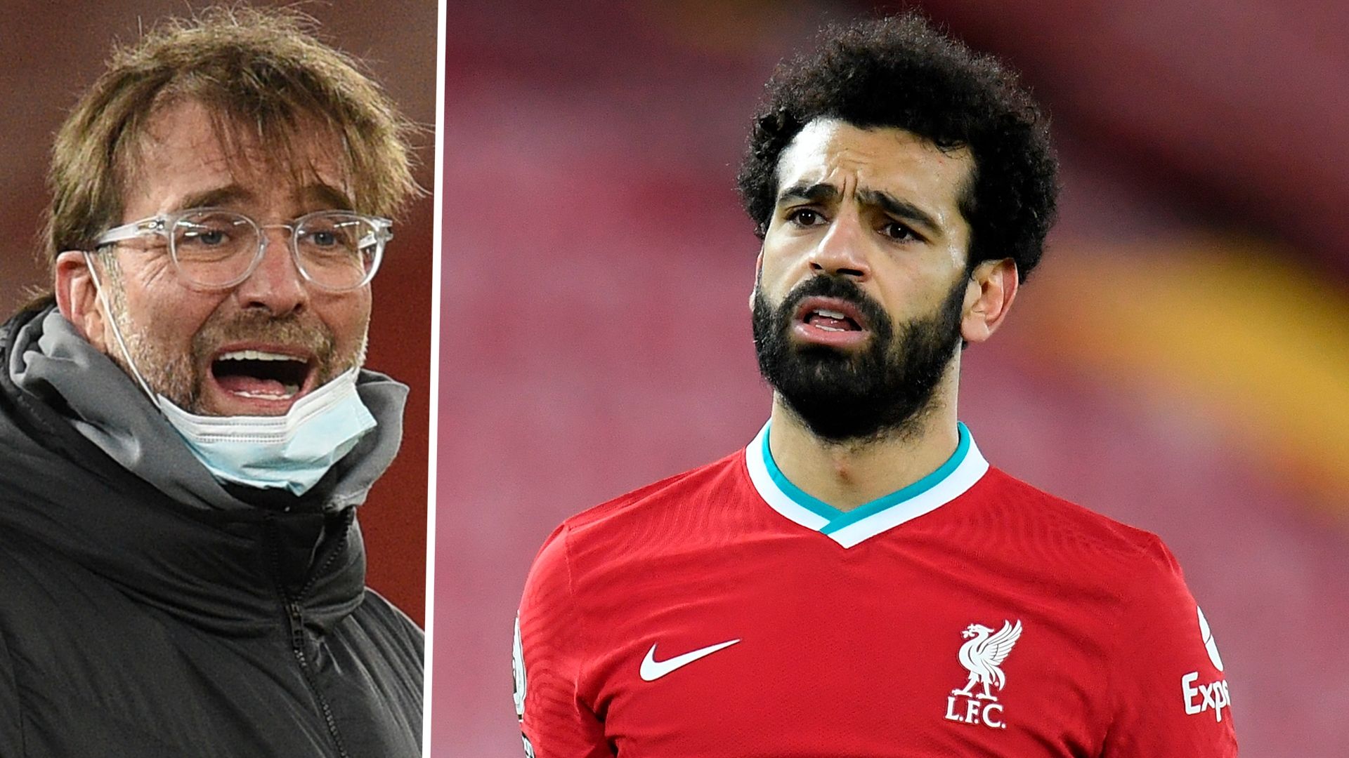 Jurgen Klopp Mohamed Salah Liverpool 2020-21